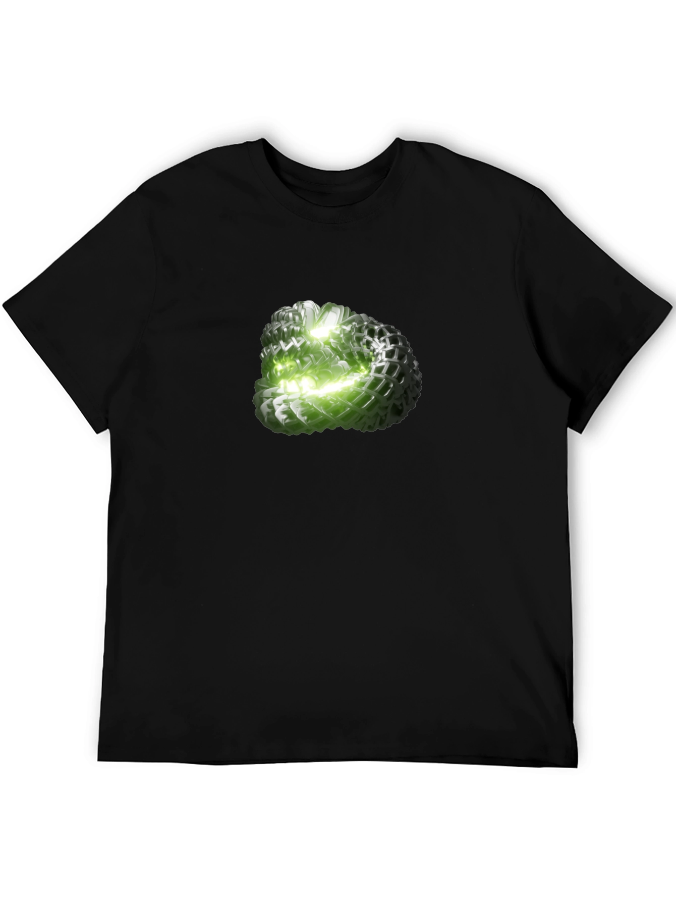 Abstract Green Orb Graphic Tee - Modern Design