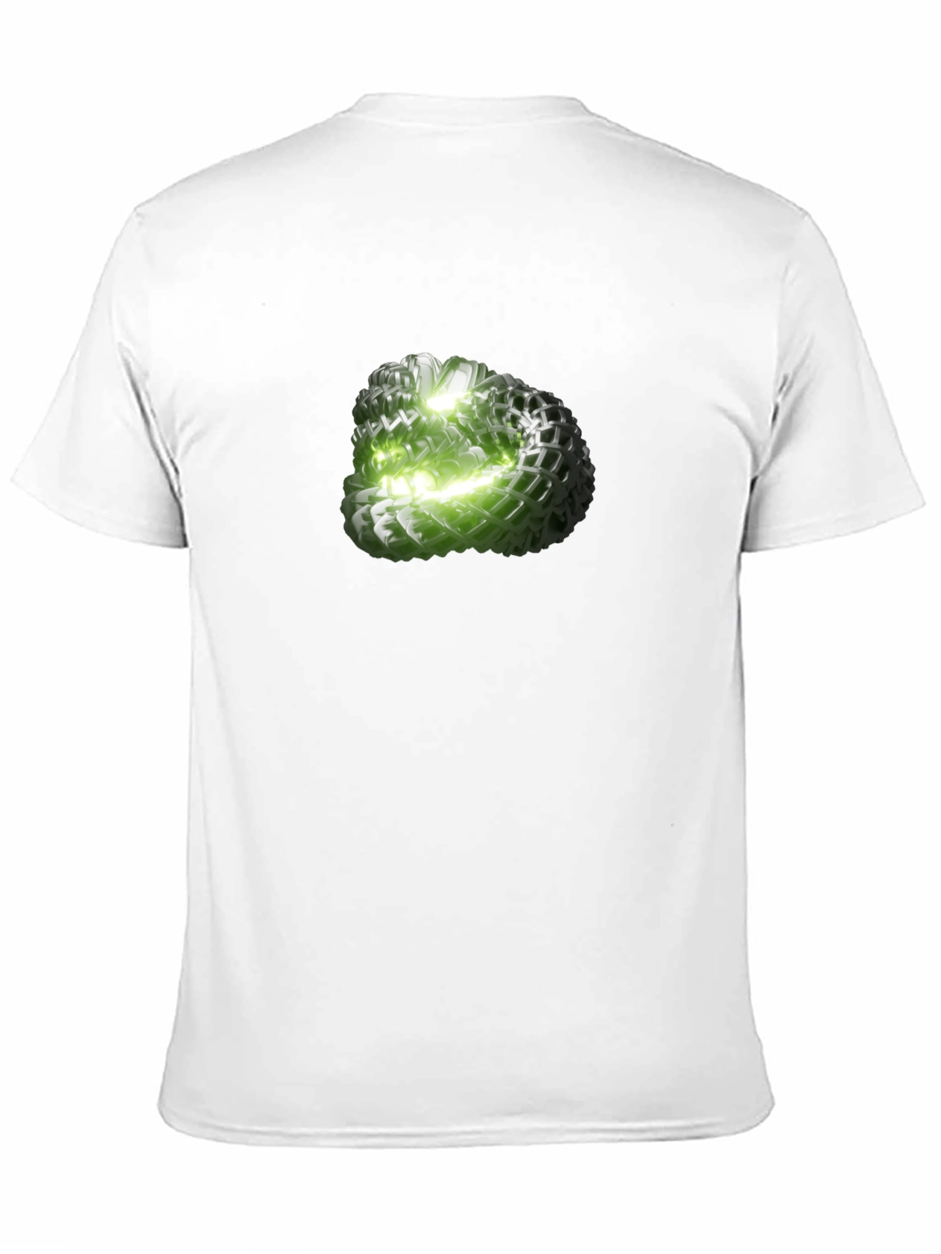 Abstract Green Orb Graphic Tee - Modern Design