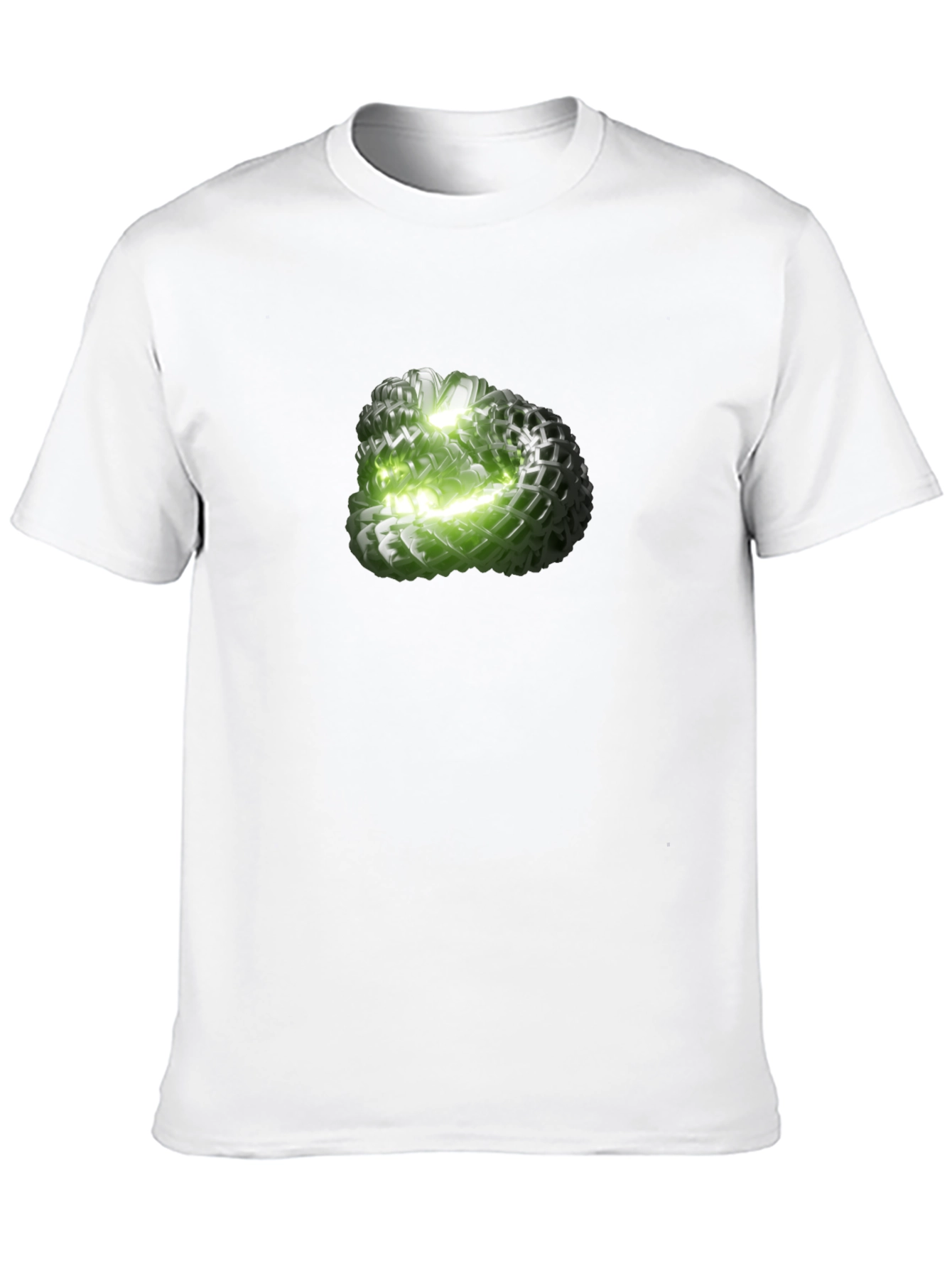 Abstract Green Orb Graphic Tee - Modern Design