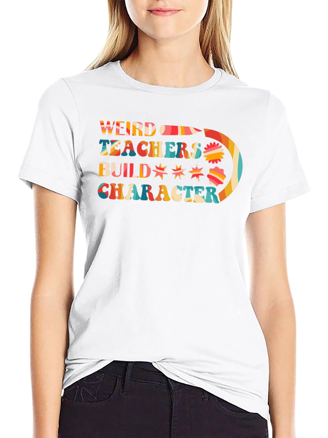 Weird Teachers Build Character Graphic Tee