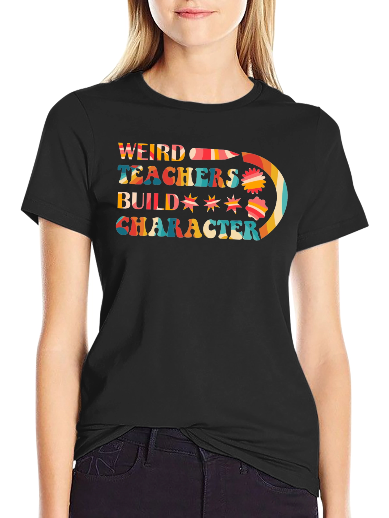 Weird Teachers Build Character Graphic Tee
