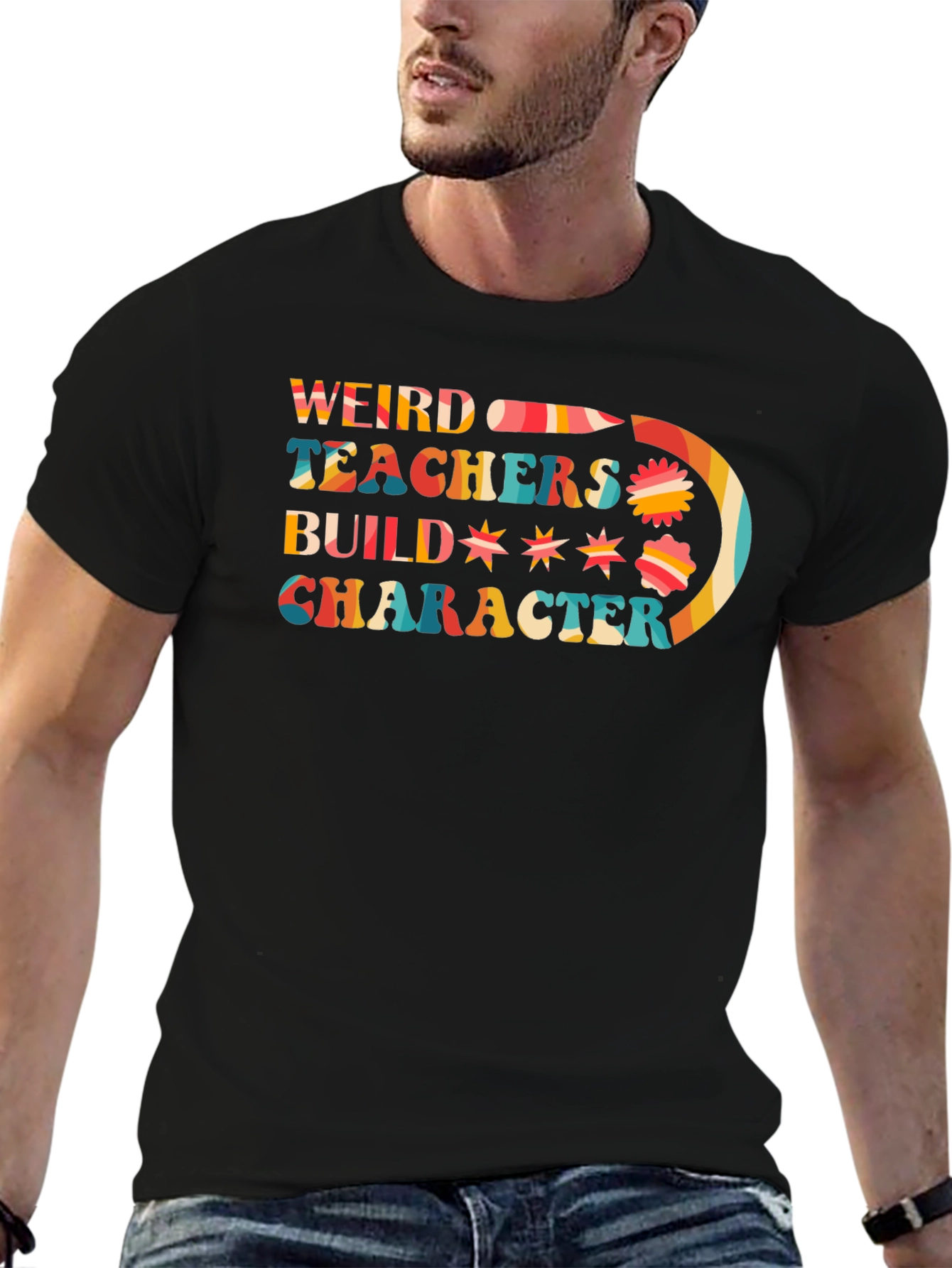 Weird Teachers Build Character Graphic Tee