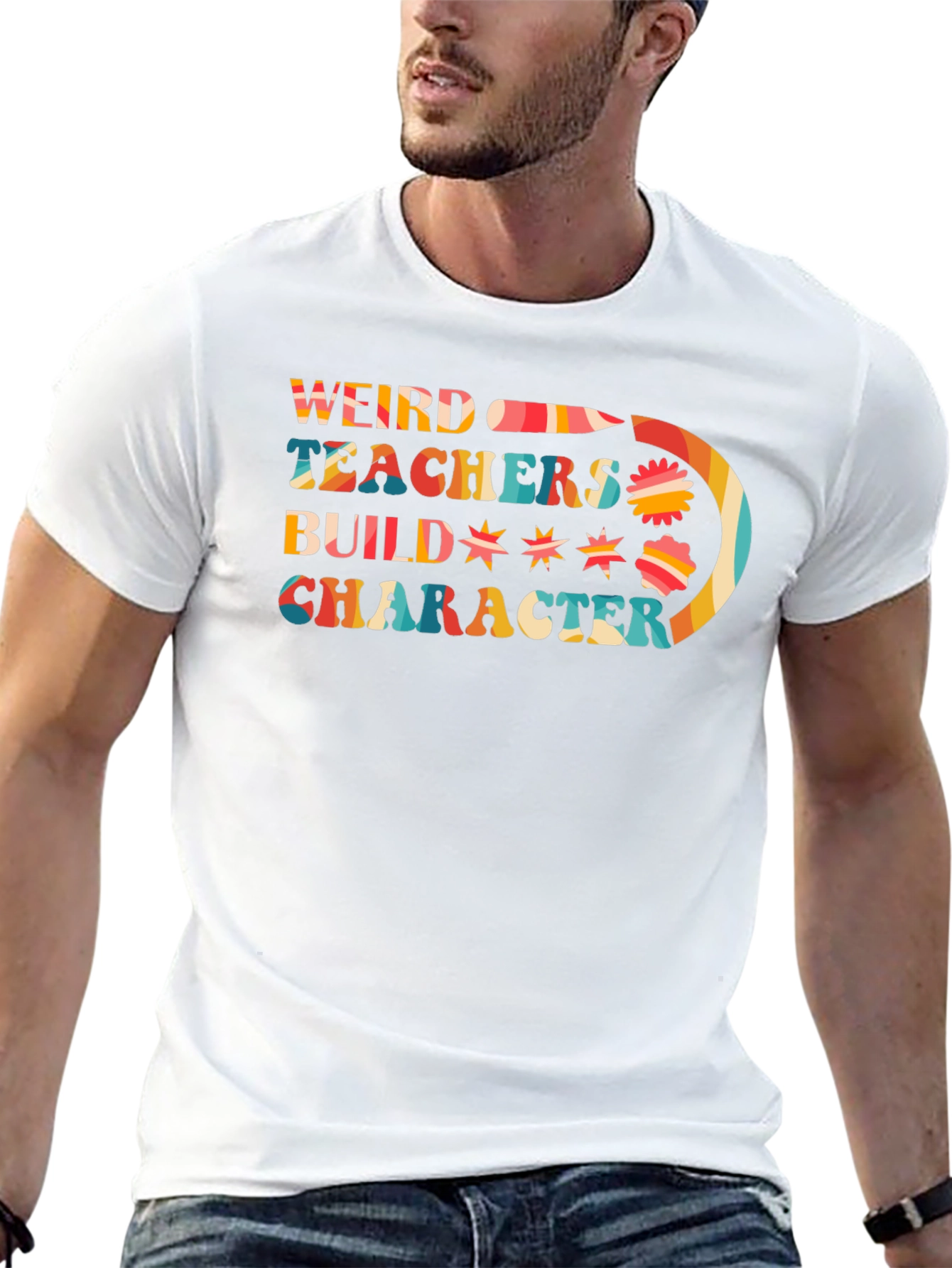 Weird Teachers Build Character Graphic Tee