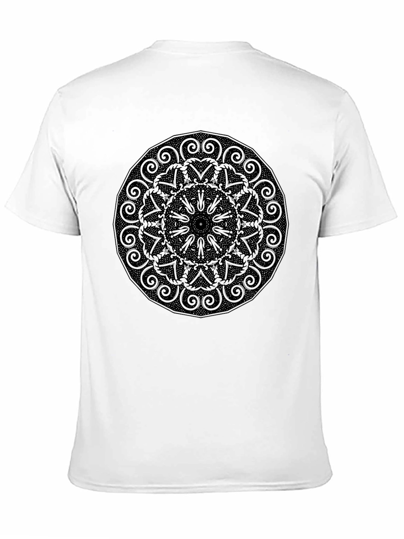 Dark Mandala Graphic Tee - Mens Casual Style