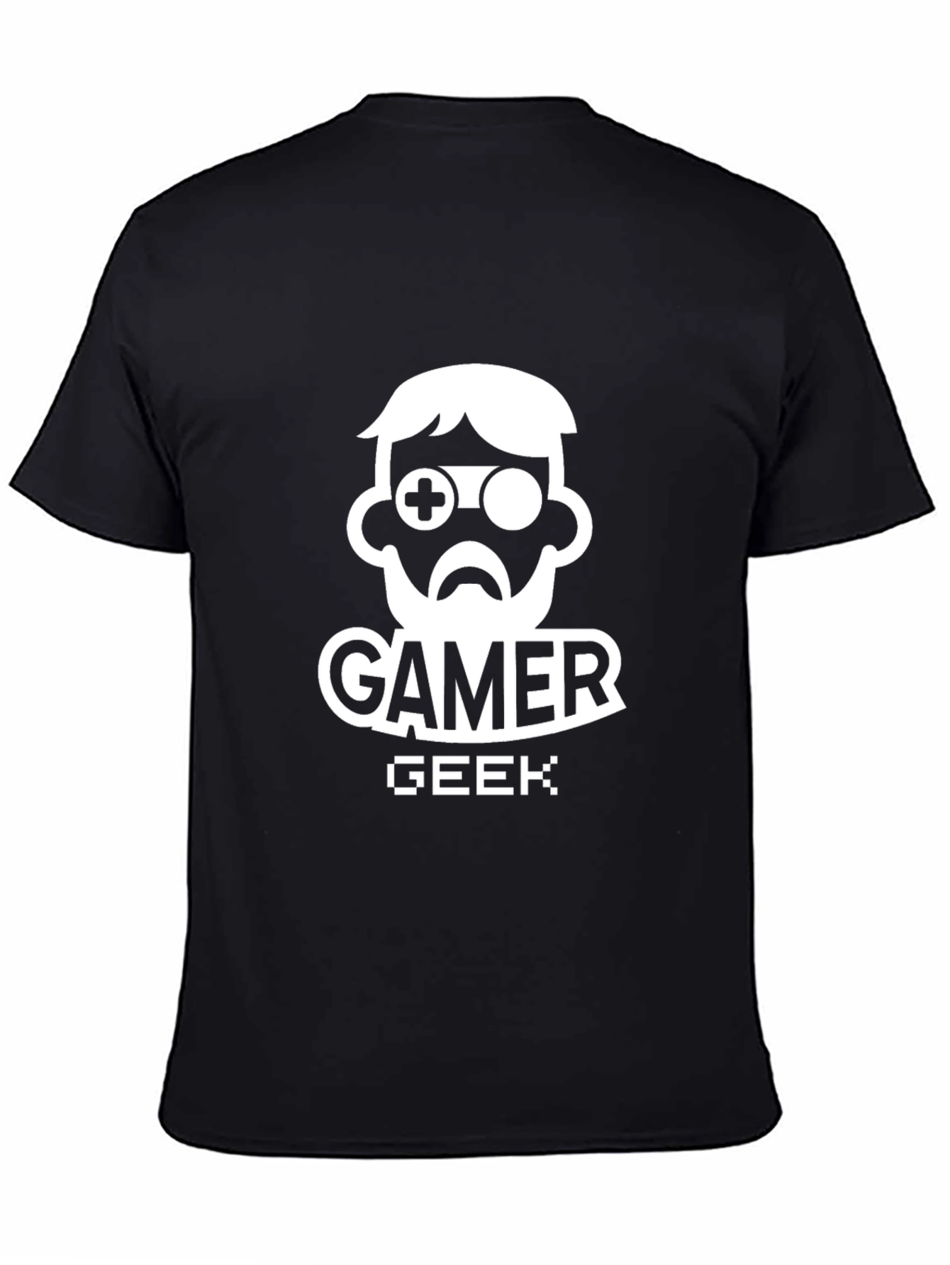 Gamer Geek Graphic Tee - Black Cotton T-Shirt