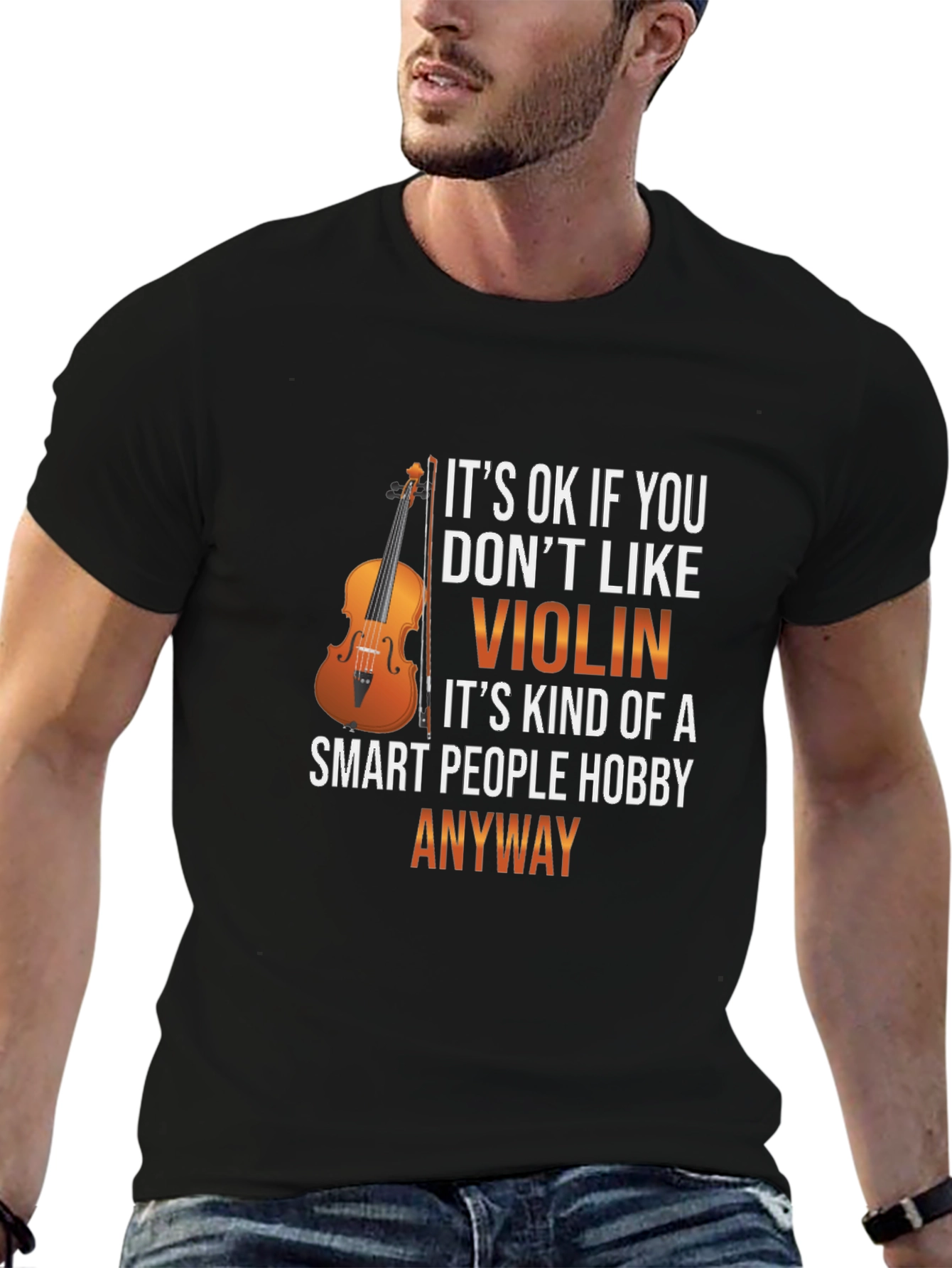 Violin Hobbyist T-Shirt - Smart People Anyway!