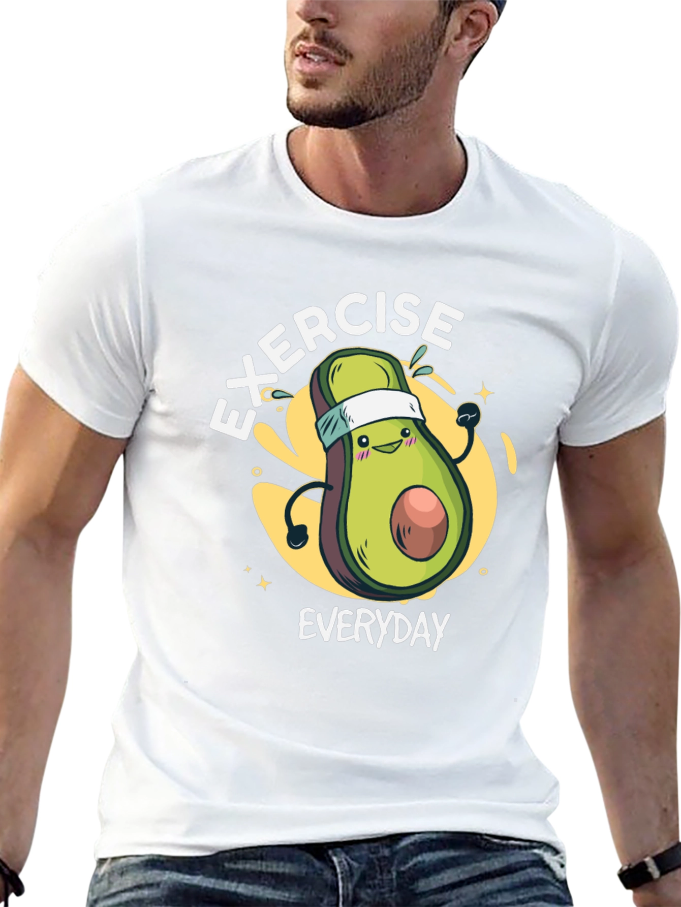 Exercise Everyday Avocado Graphic Tee