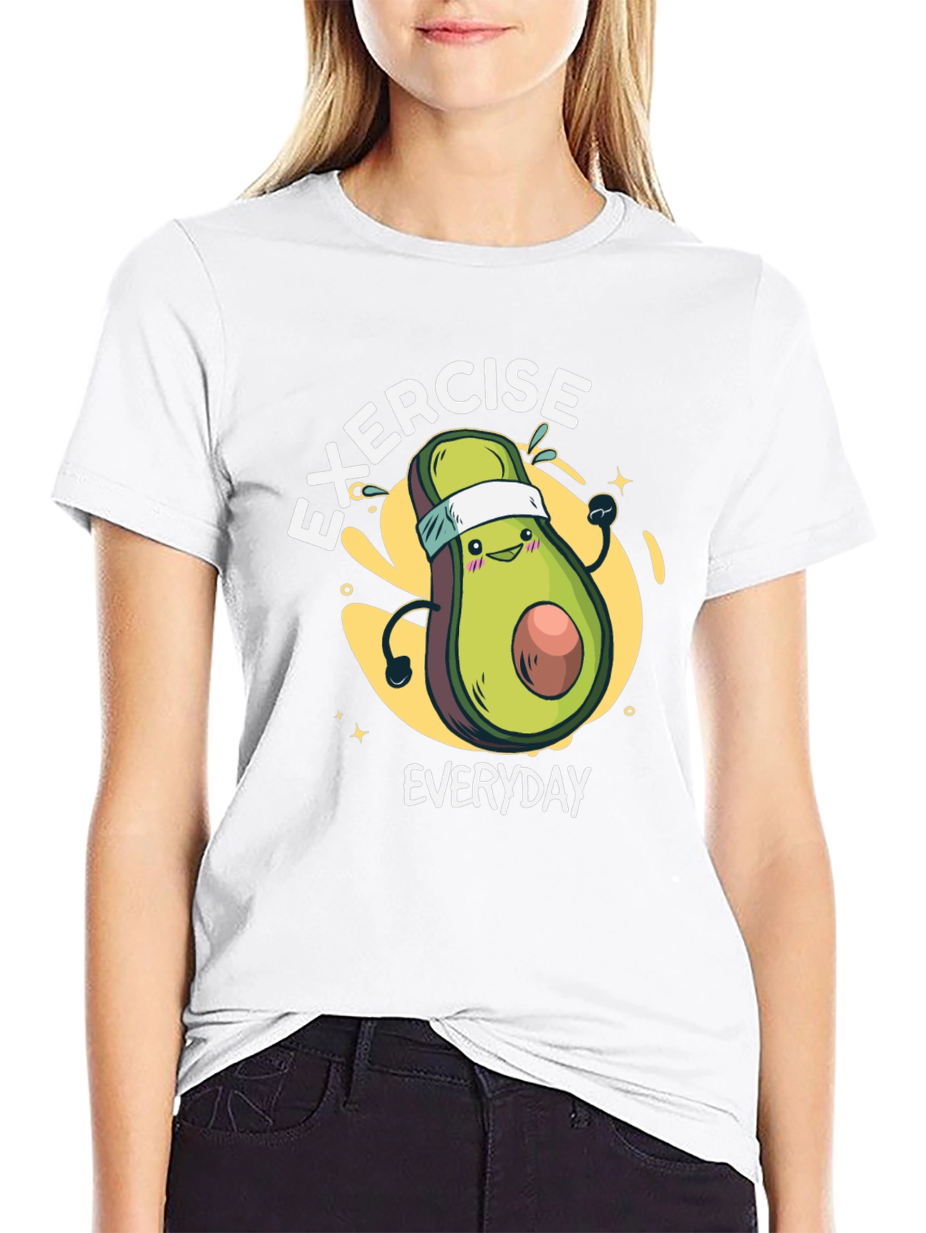 Exercise Everyday Avocado Graphic Tee