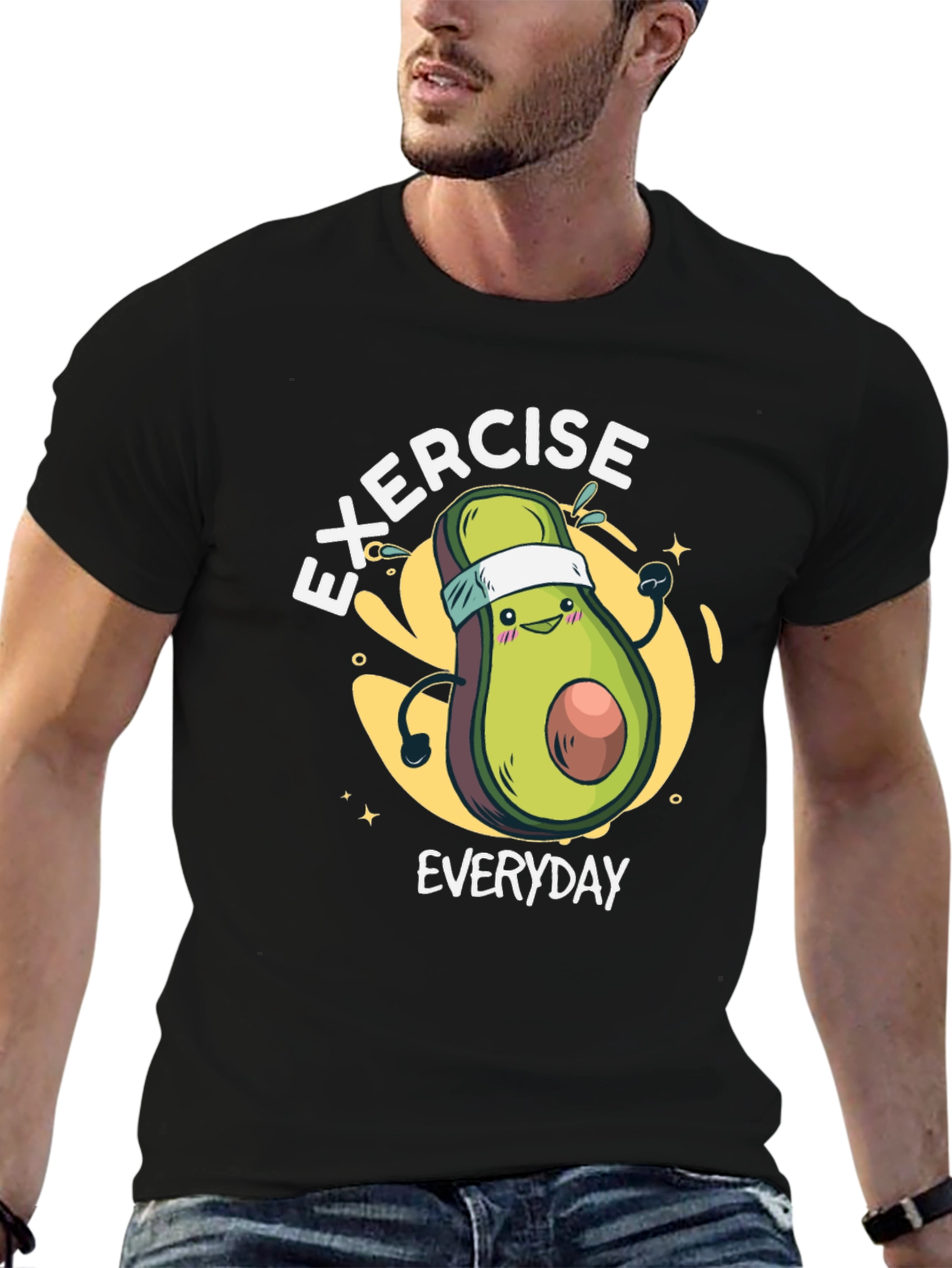 Exercise Everyday Avocado Graphic Tee