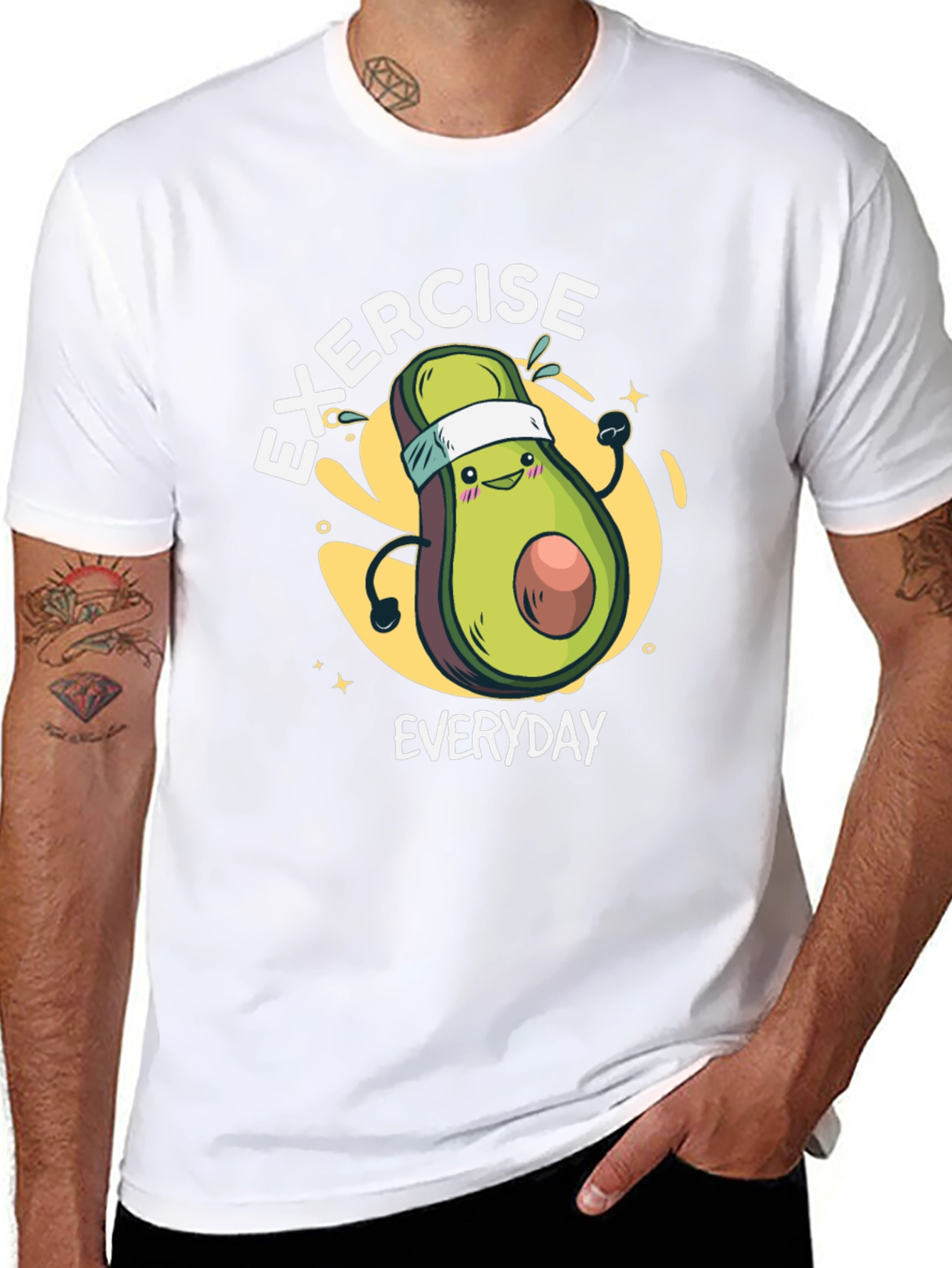 Exercise Everyday Avocado Graphic Tee