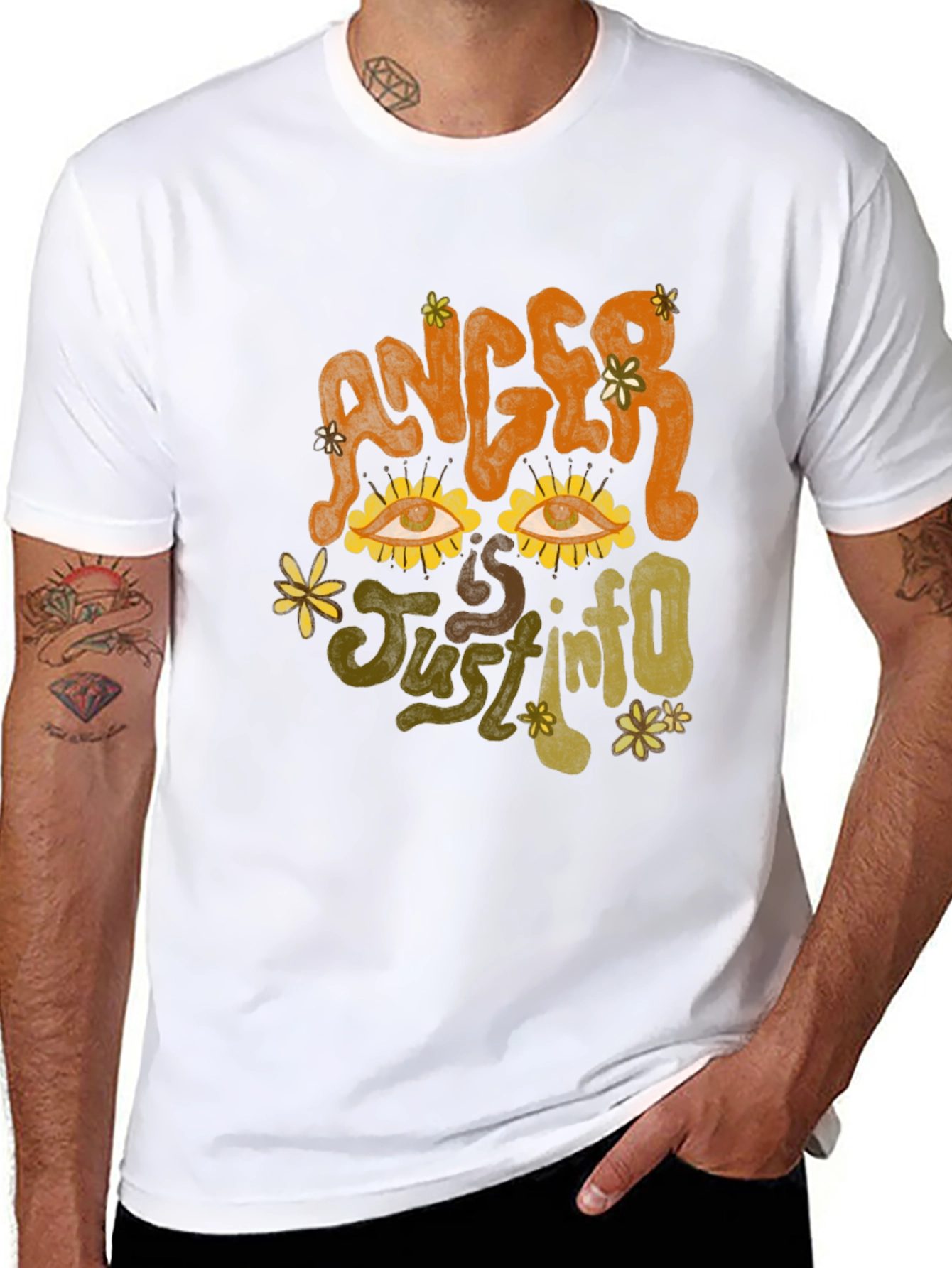 Anger is Just Info Graphic T-Shirt