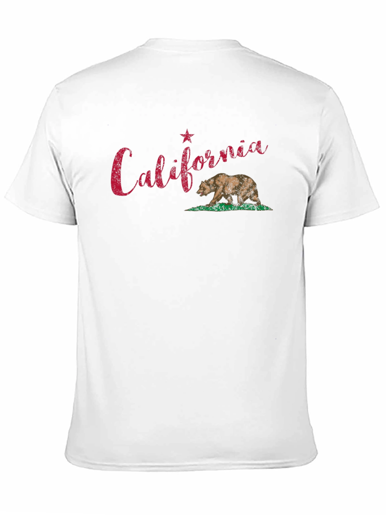 California Bear Graphic Tee - Black Cotton T-Shirt