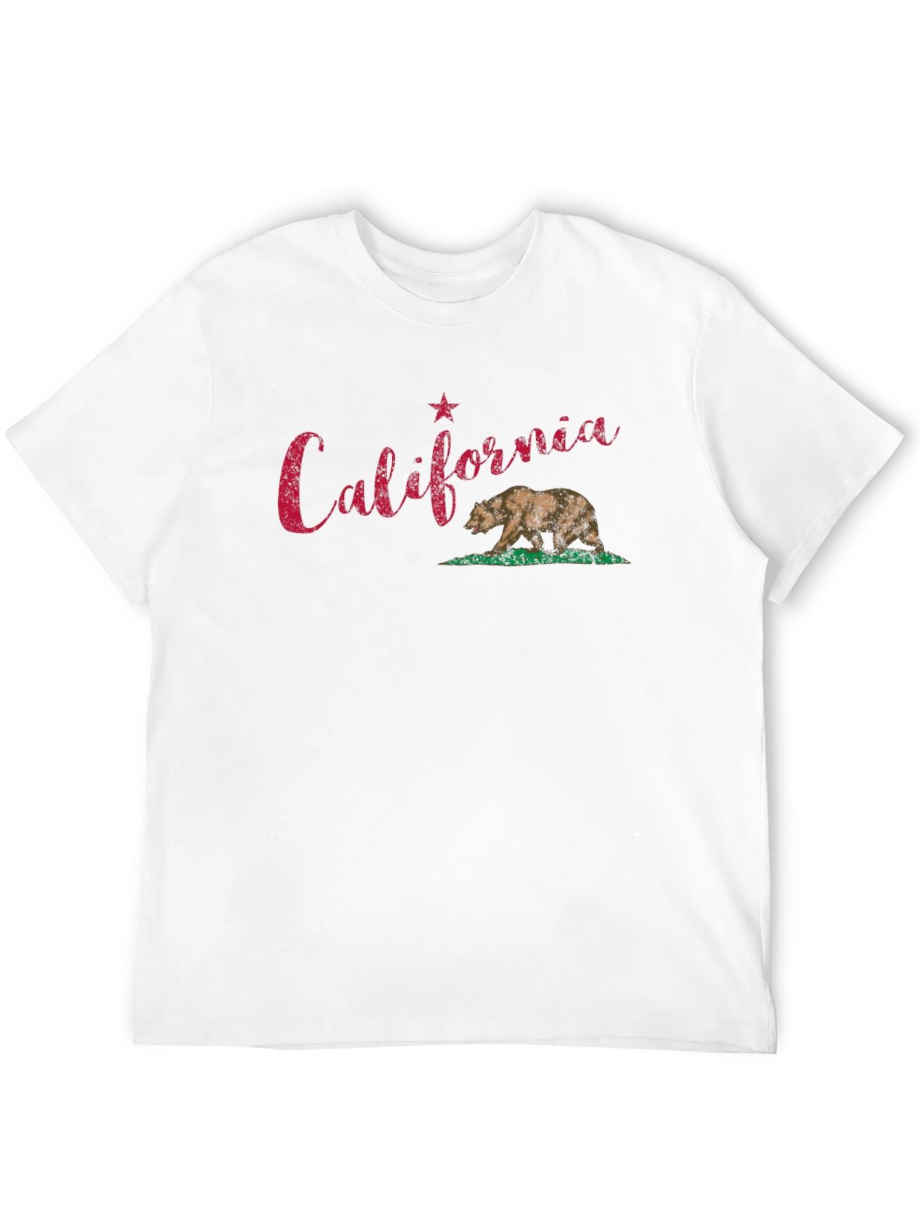 California Bear Graphic Tee - Black Cotton T-Shirt