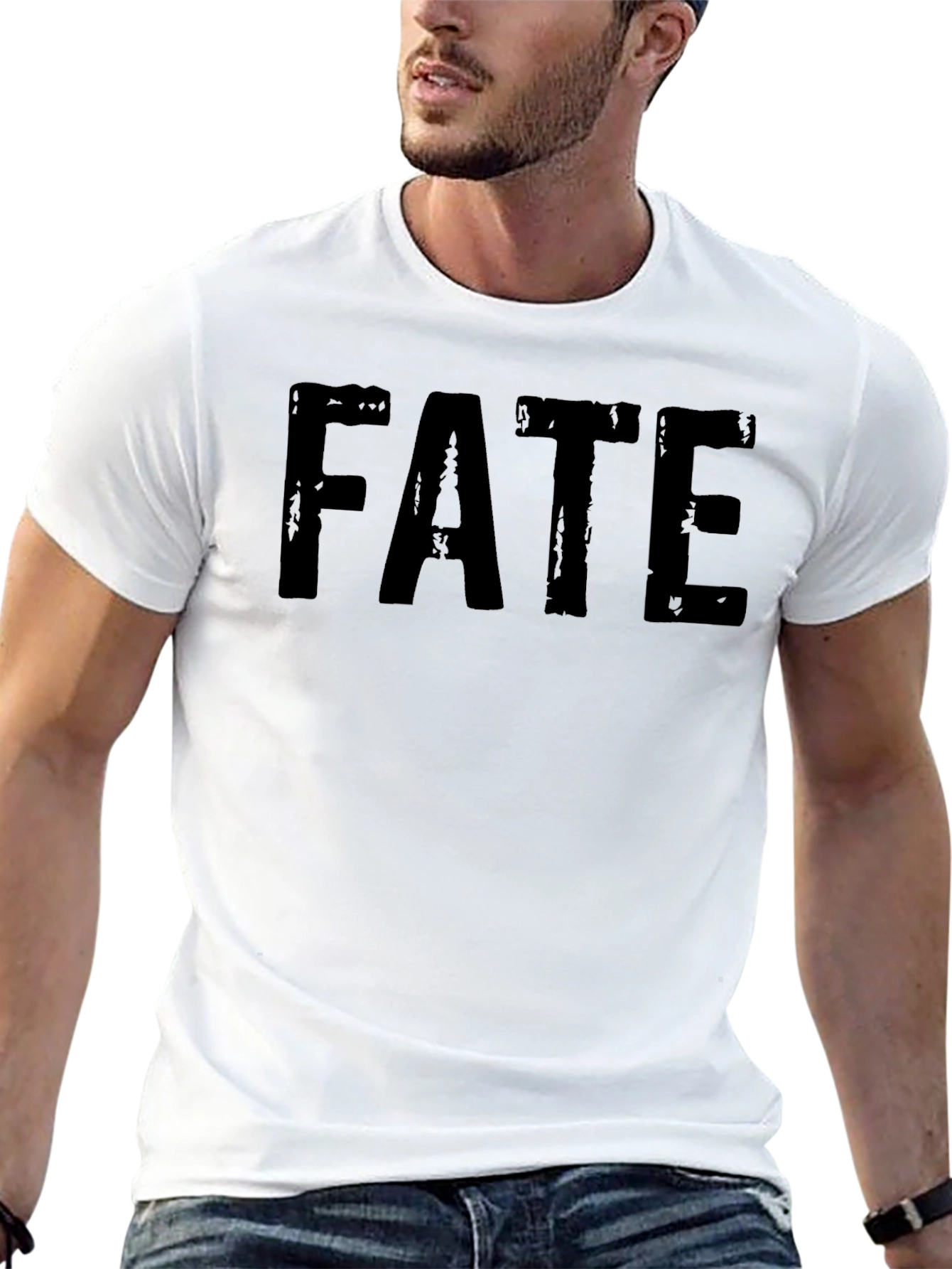 FATE Black Graphic Tee - Casual Style