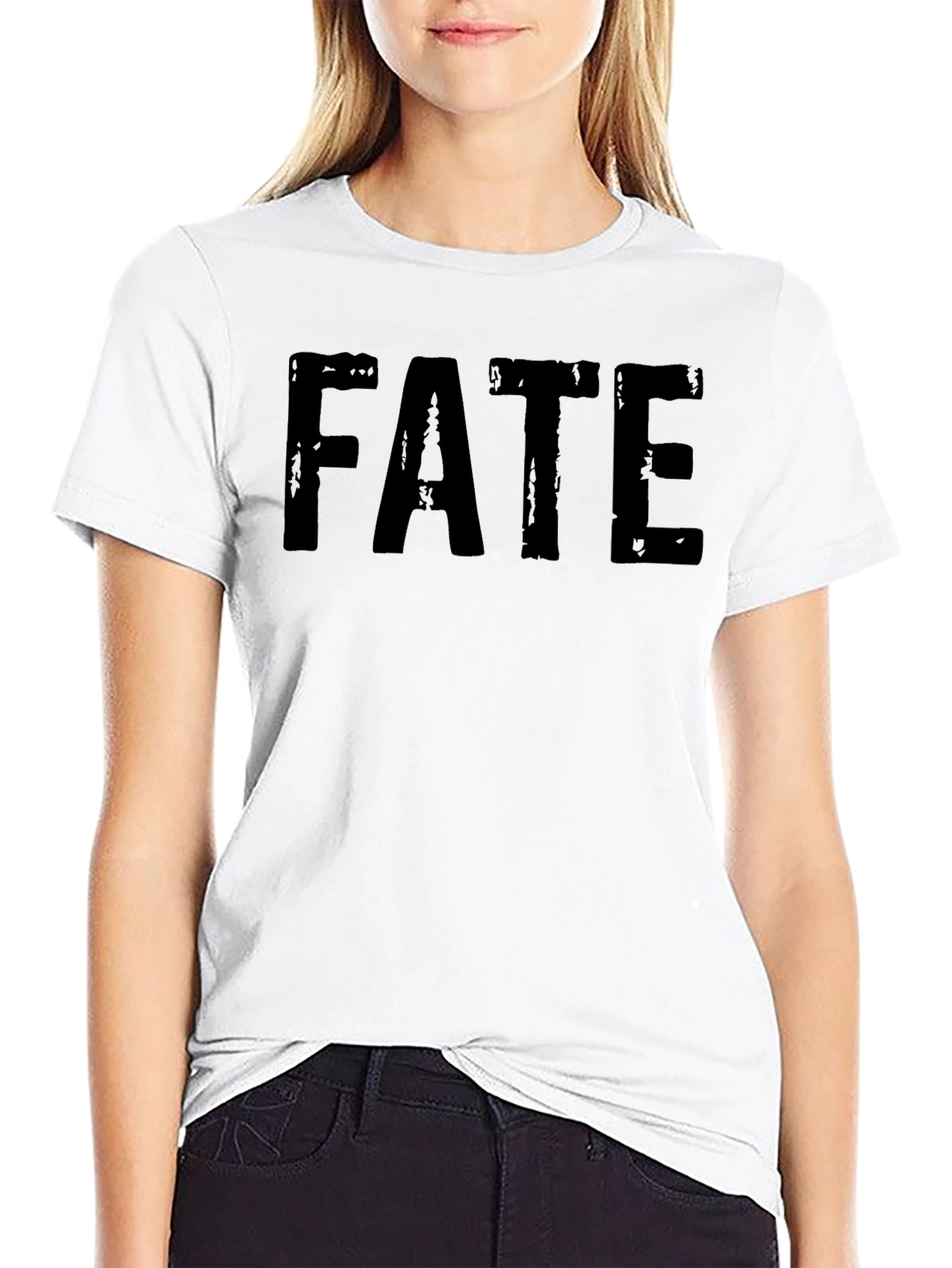 FATE Black Graphic Tee - Casual Style