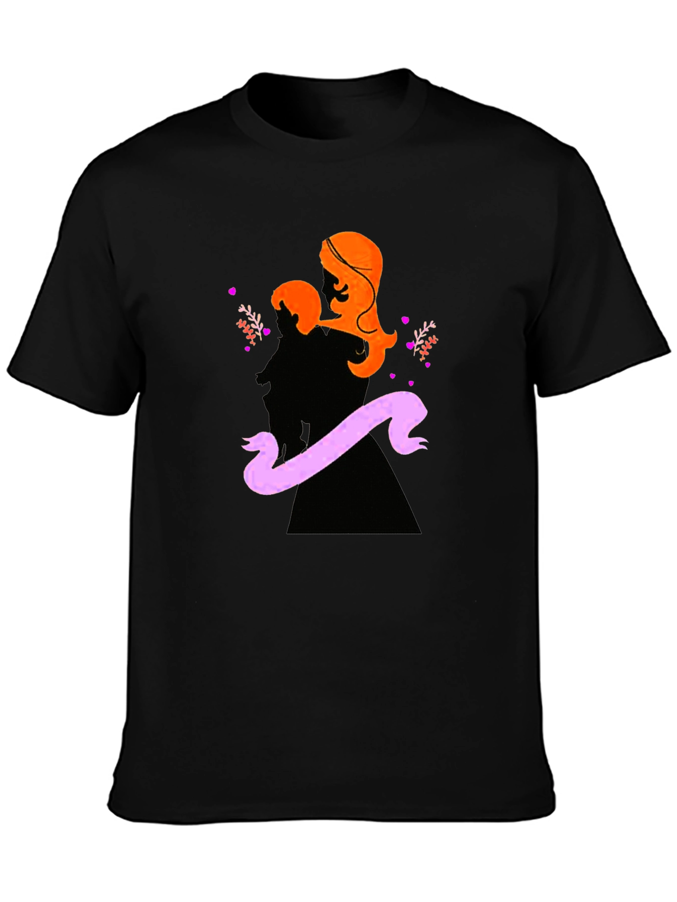 Mother & Child Silhouette Graphic T-Shirt