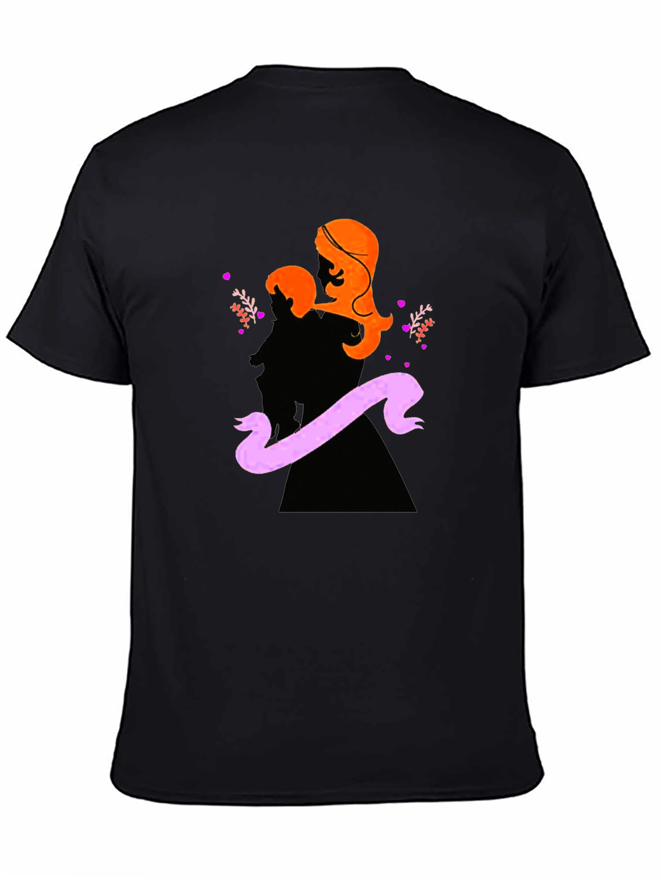 Mother & Child Silhouette Graphic T-Shirt