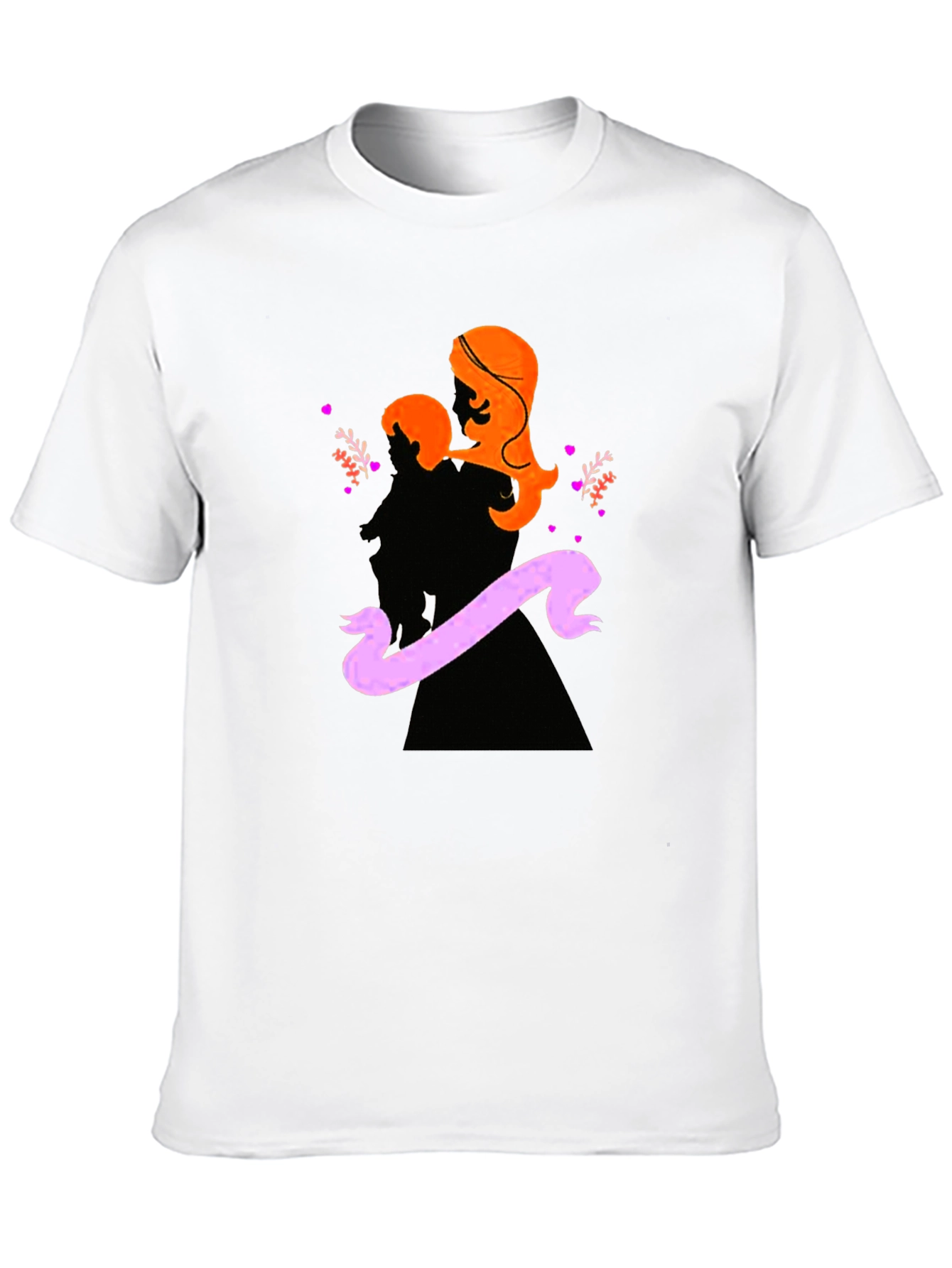 Mother & Child Silhouette Graphic T-Shirt