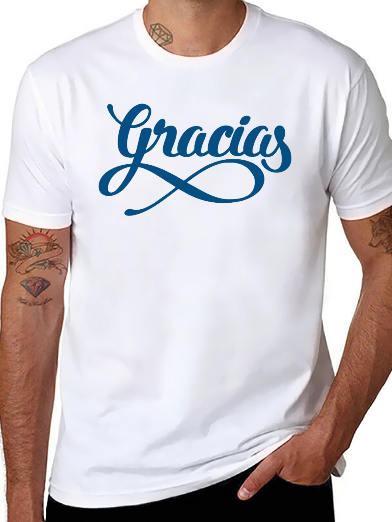 Gracias Graphic T-Shirt - Casual Everyday Wear