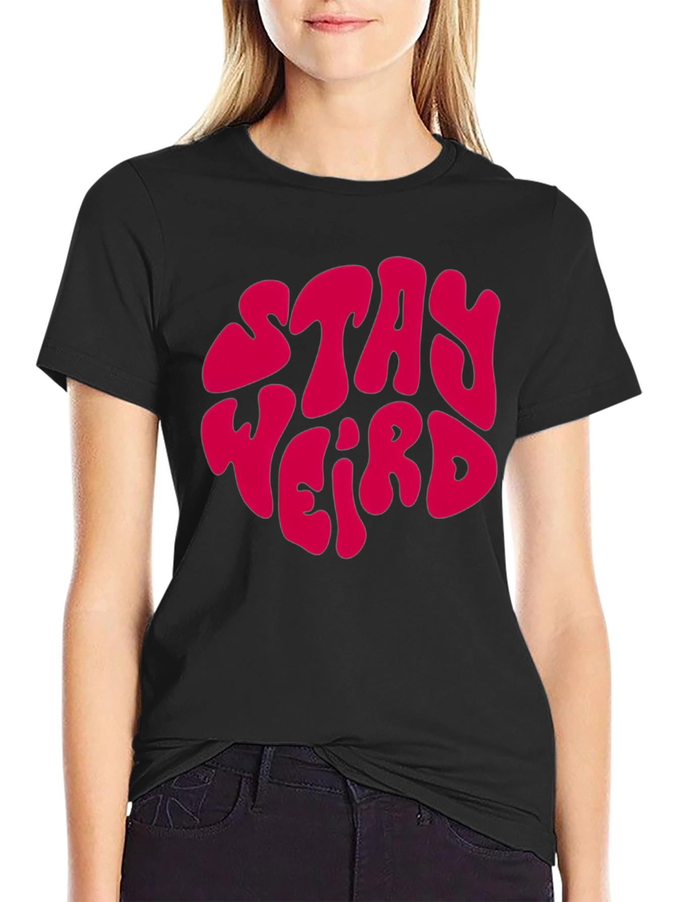 Stay Weird Graphic T-Shirt - Retro Style
