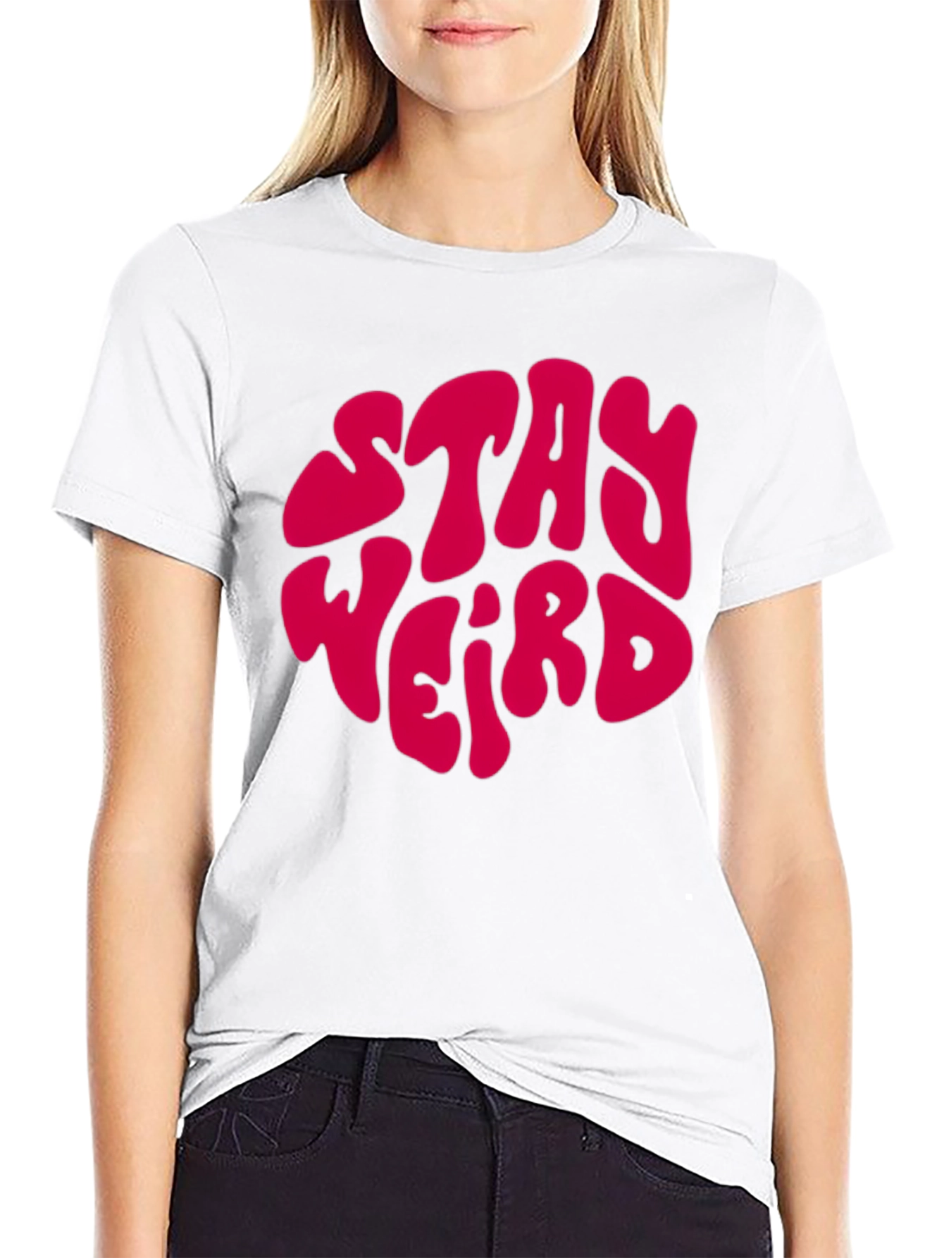 Stay Weird Graphic T-Shirt - Retro Style