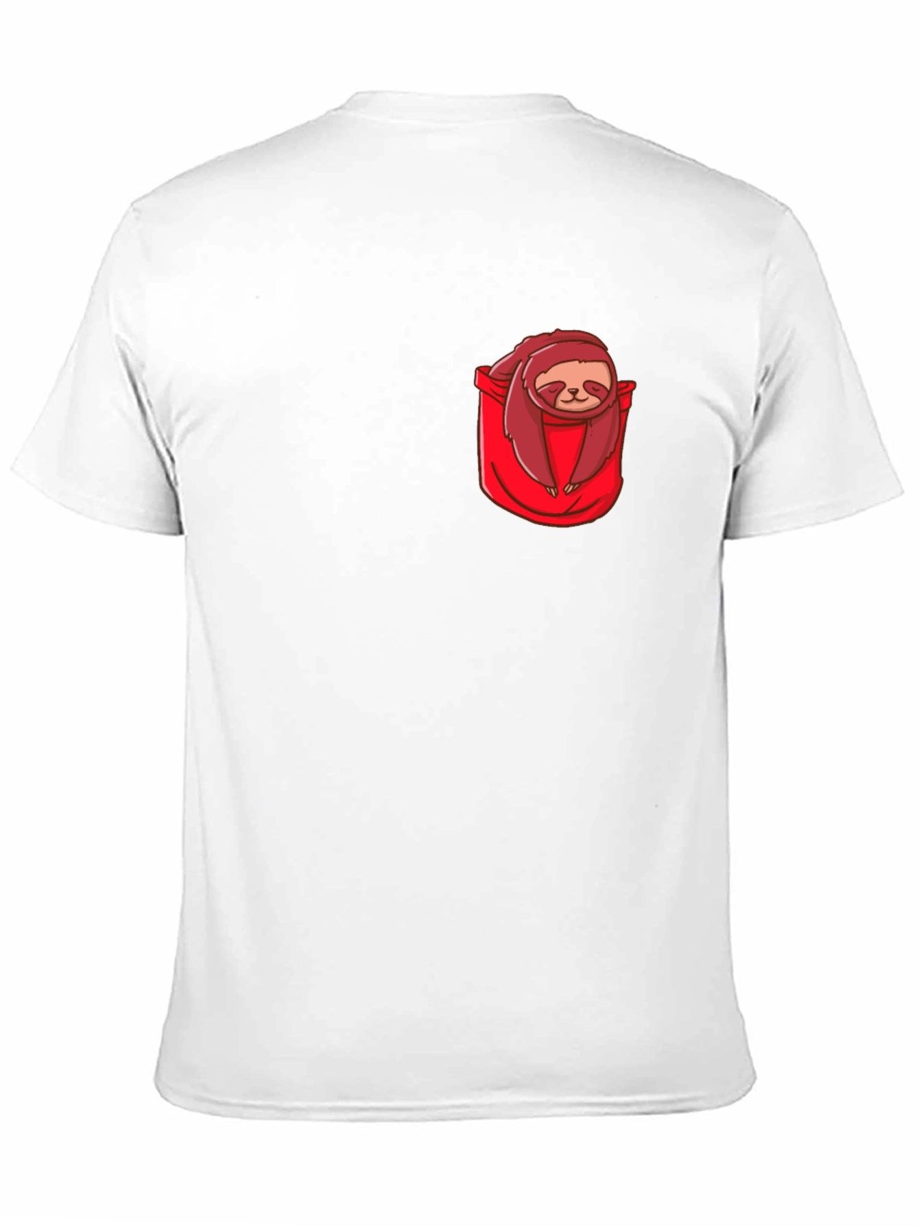Sloth in Pocket Graphic Tee - Casual Comfort