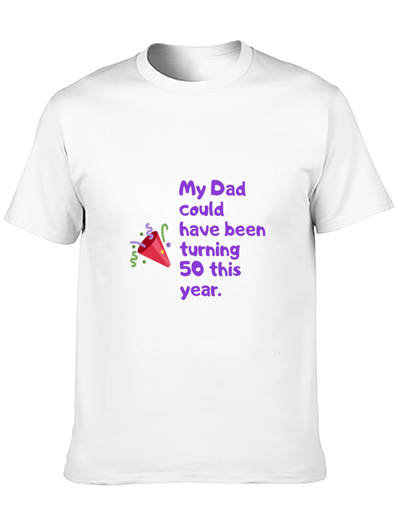 Dads 50th Birthday Tribute Black T-Shirt