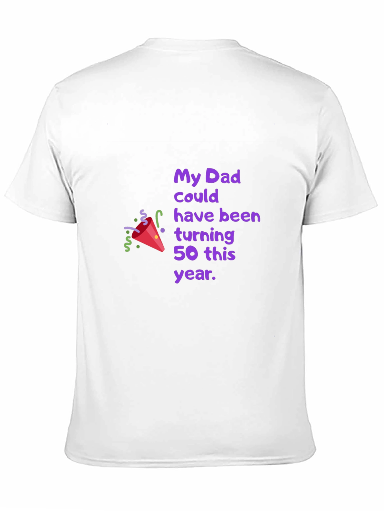 Dads 50th Birthday Tribute Black T-Shirt