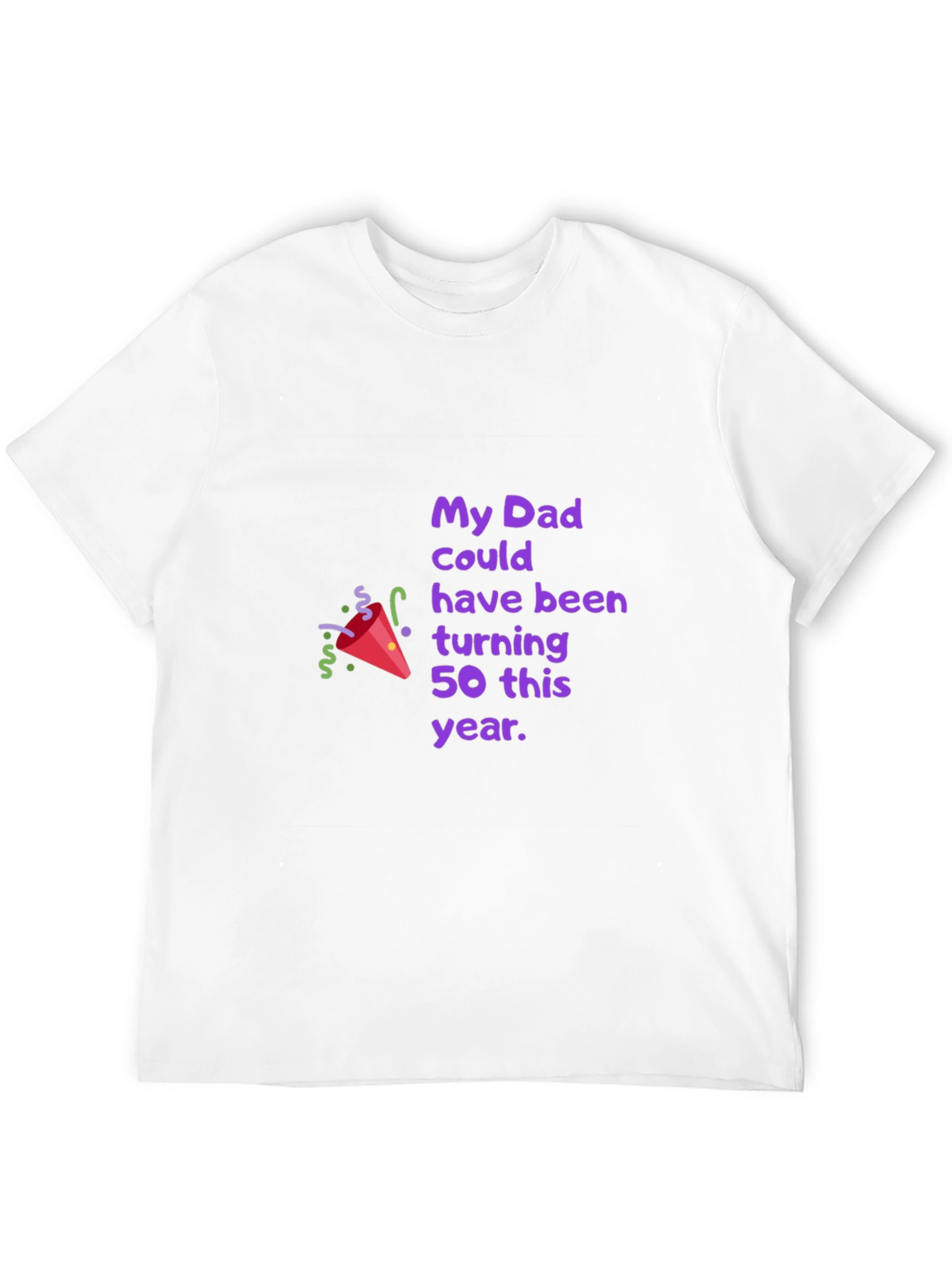 Dads 50th Birthday Tribute Black T-Shirt