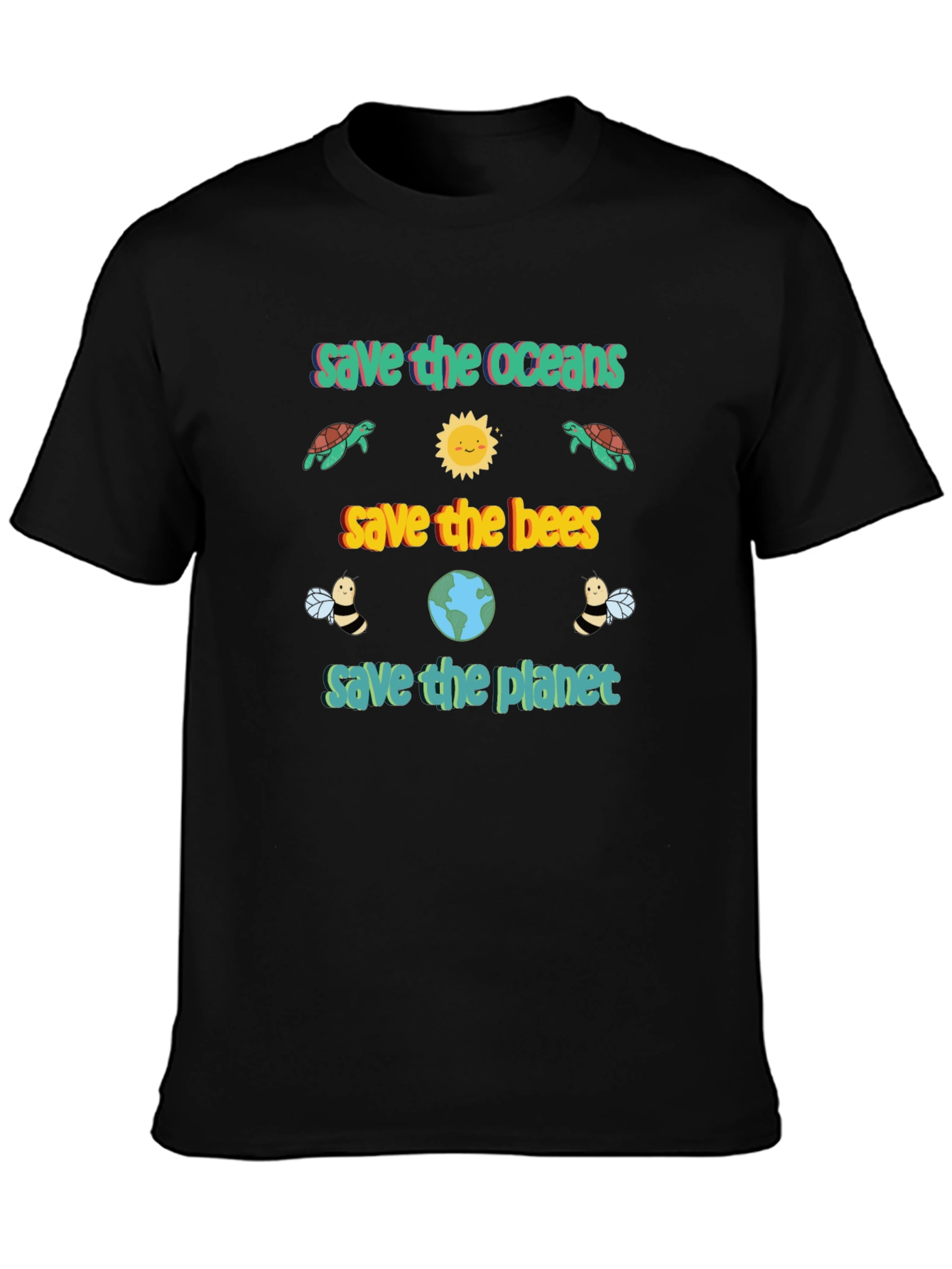 Eco-Friendly Save the Planet Graphic Tee