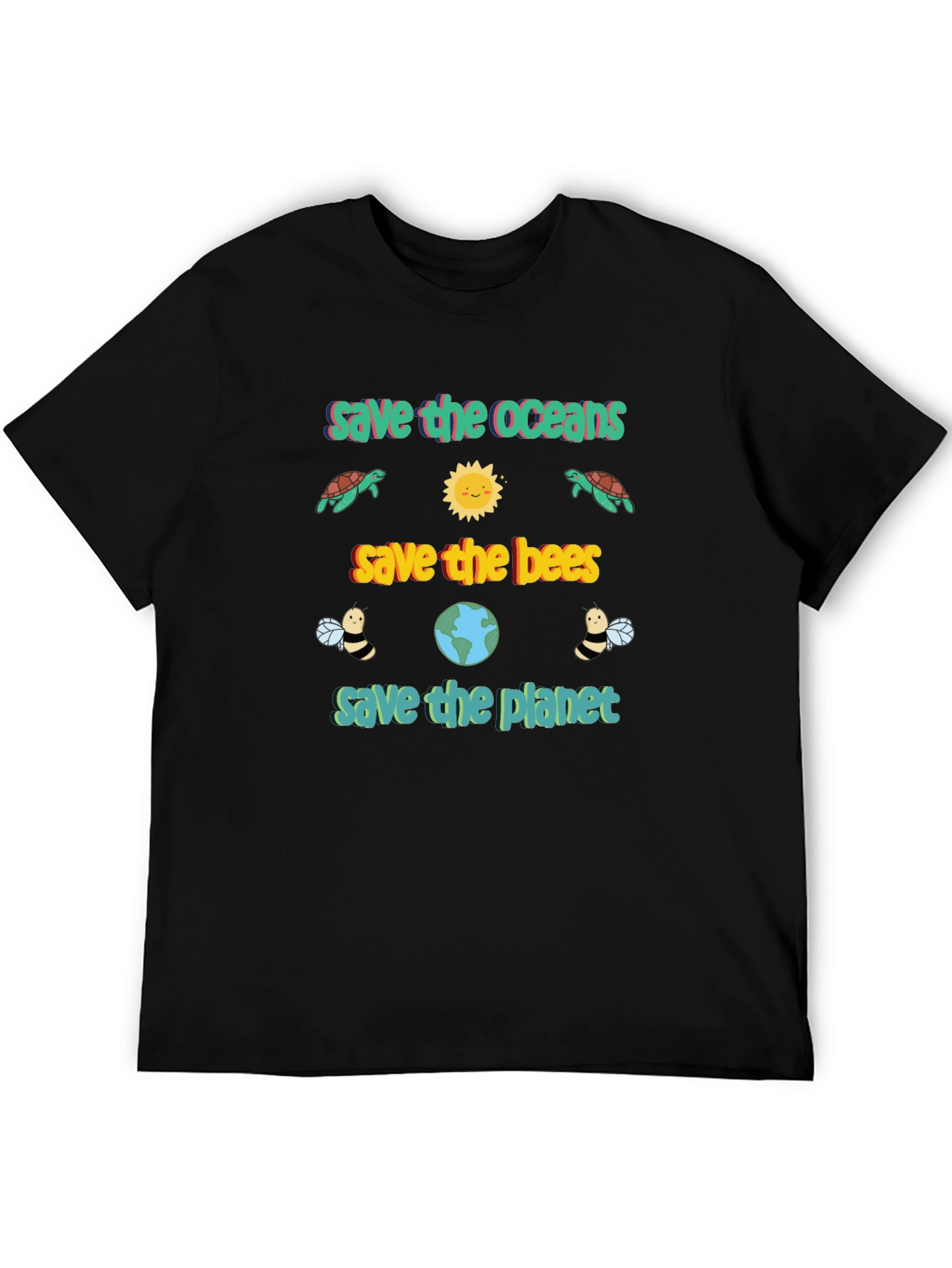 Eco-Friendly Save the Planet Graphic Tee