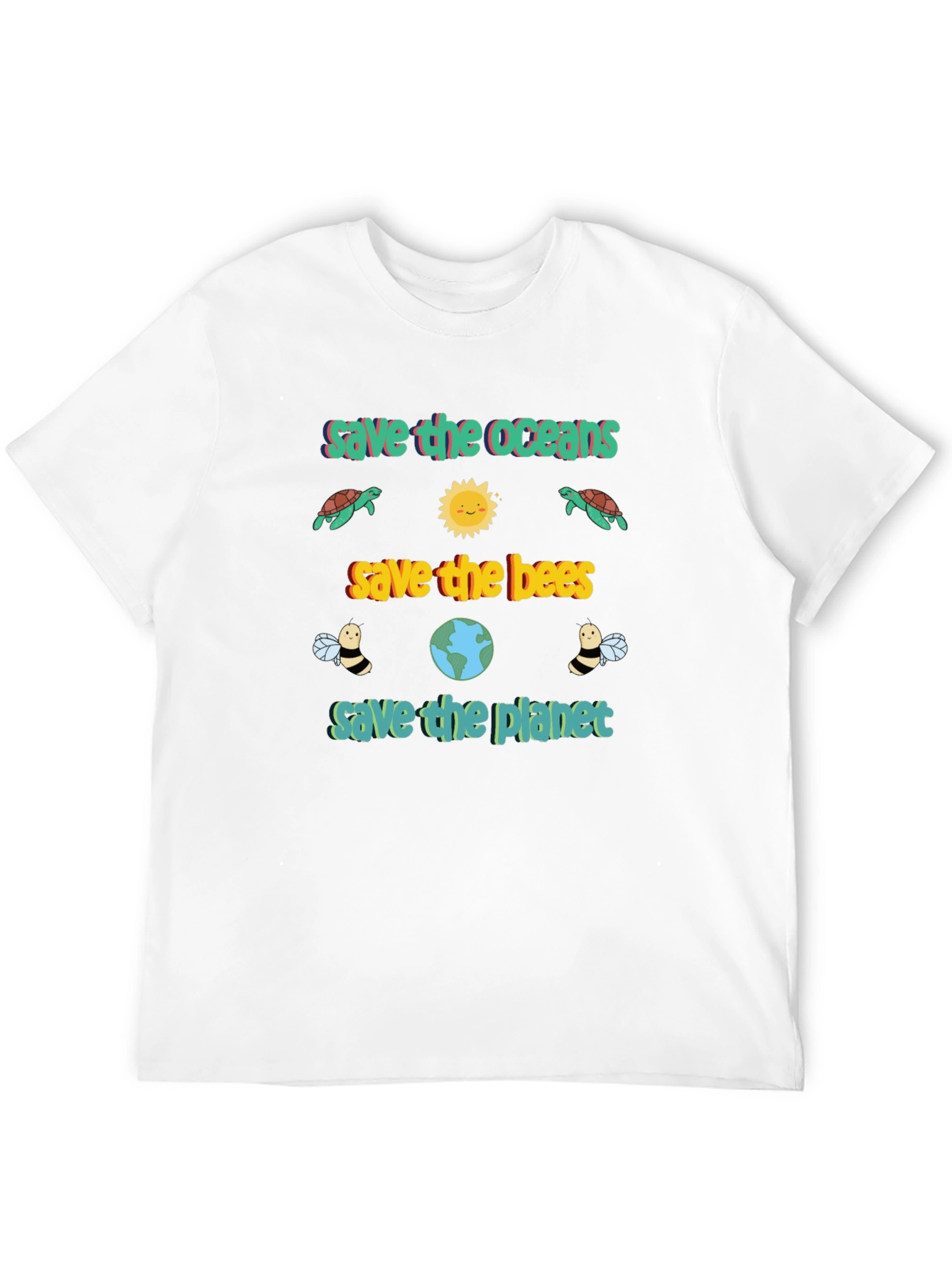 Eco-Friendly Save the Planet Graphic Tee