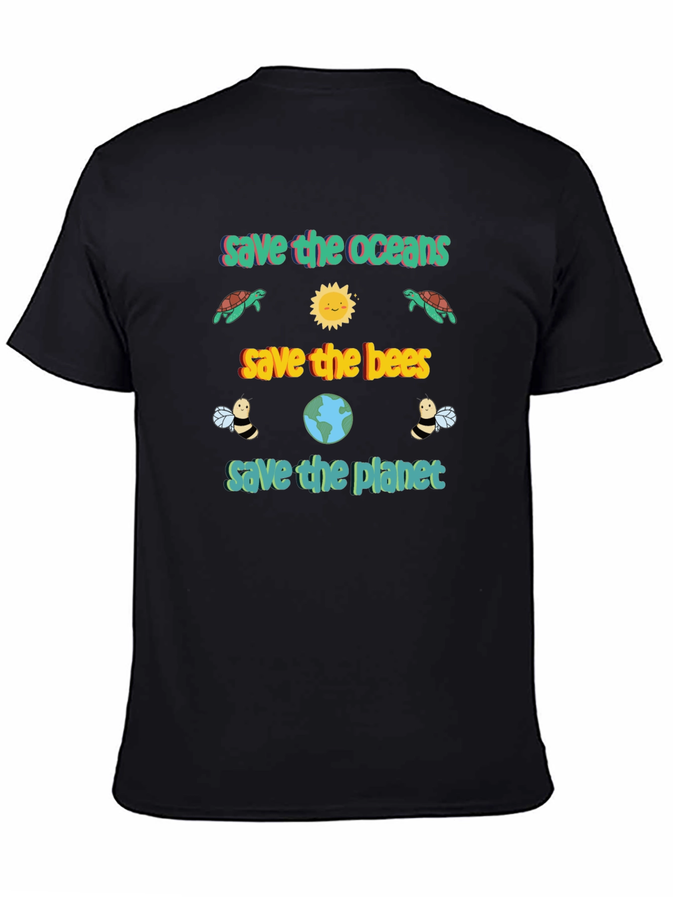Eco-Friendly Save the Planet Graphic Tee