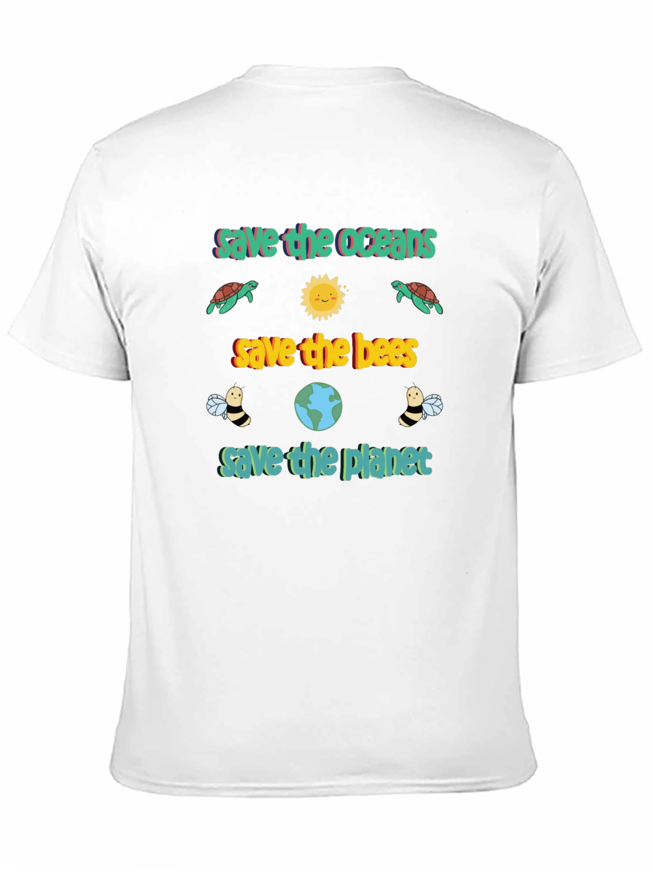 Eco-Friendly Save the Planet Graphic Tee