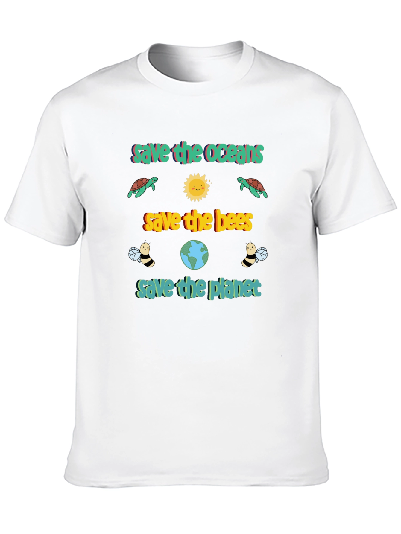 Eco-Friendly Save the Planet Graphic Tee