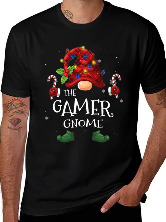 Gamer Gnome Christmas T-Shirt