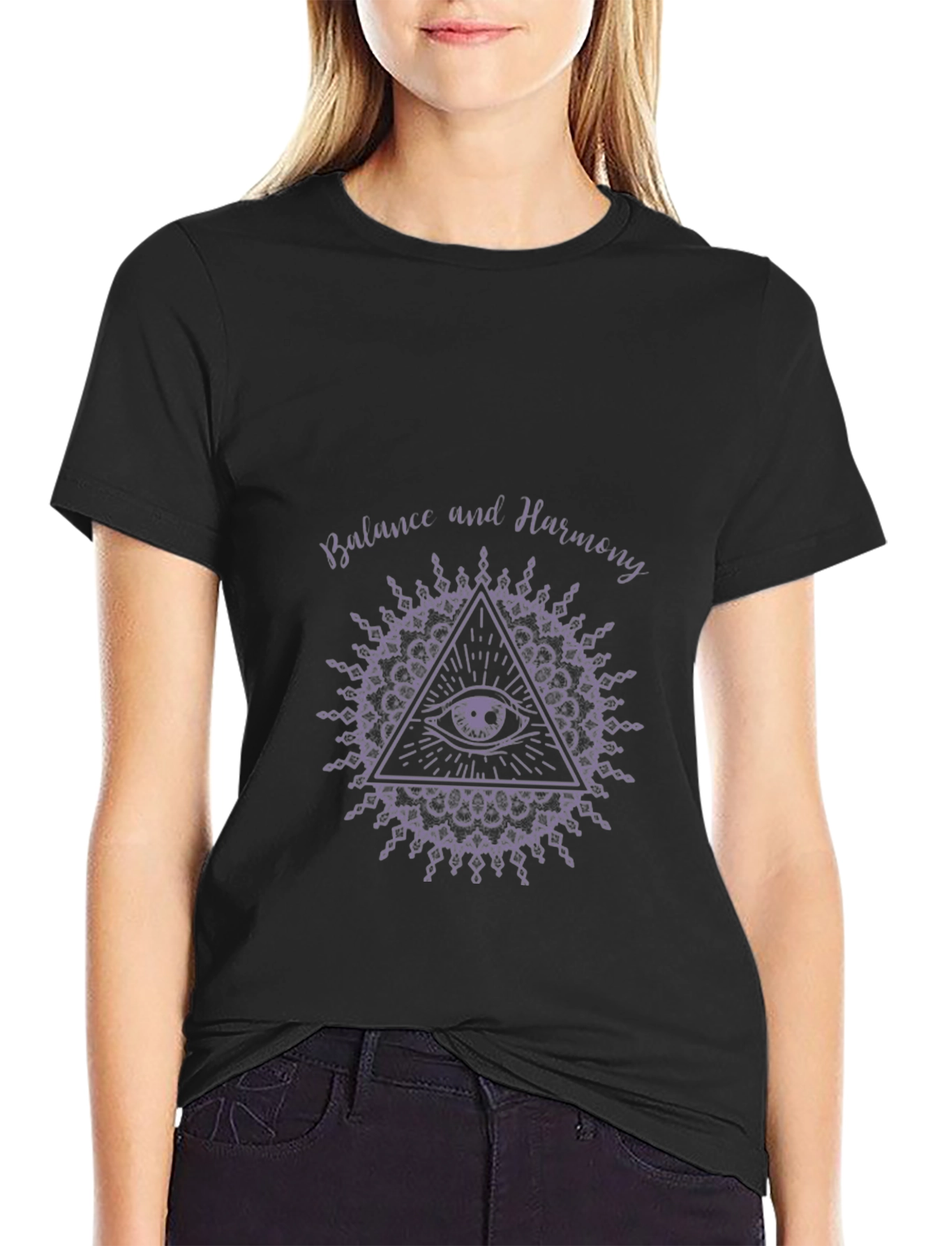 Balance and Harmony Graphic Print T-Shirt