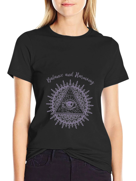 Balance and Harmony Graphic Print T-Shirt