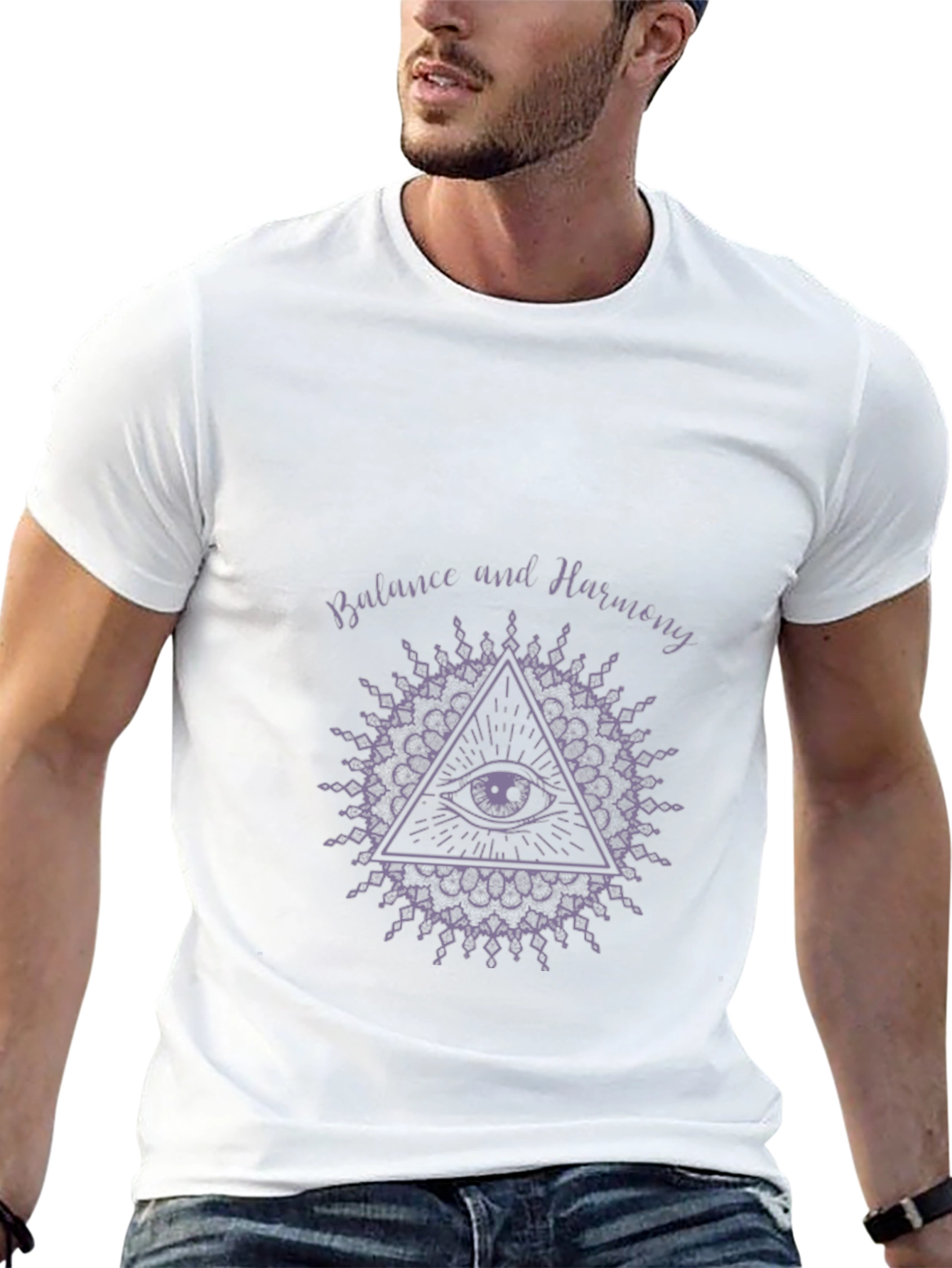 Balance and Harmony Graphic Print T-Shirt