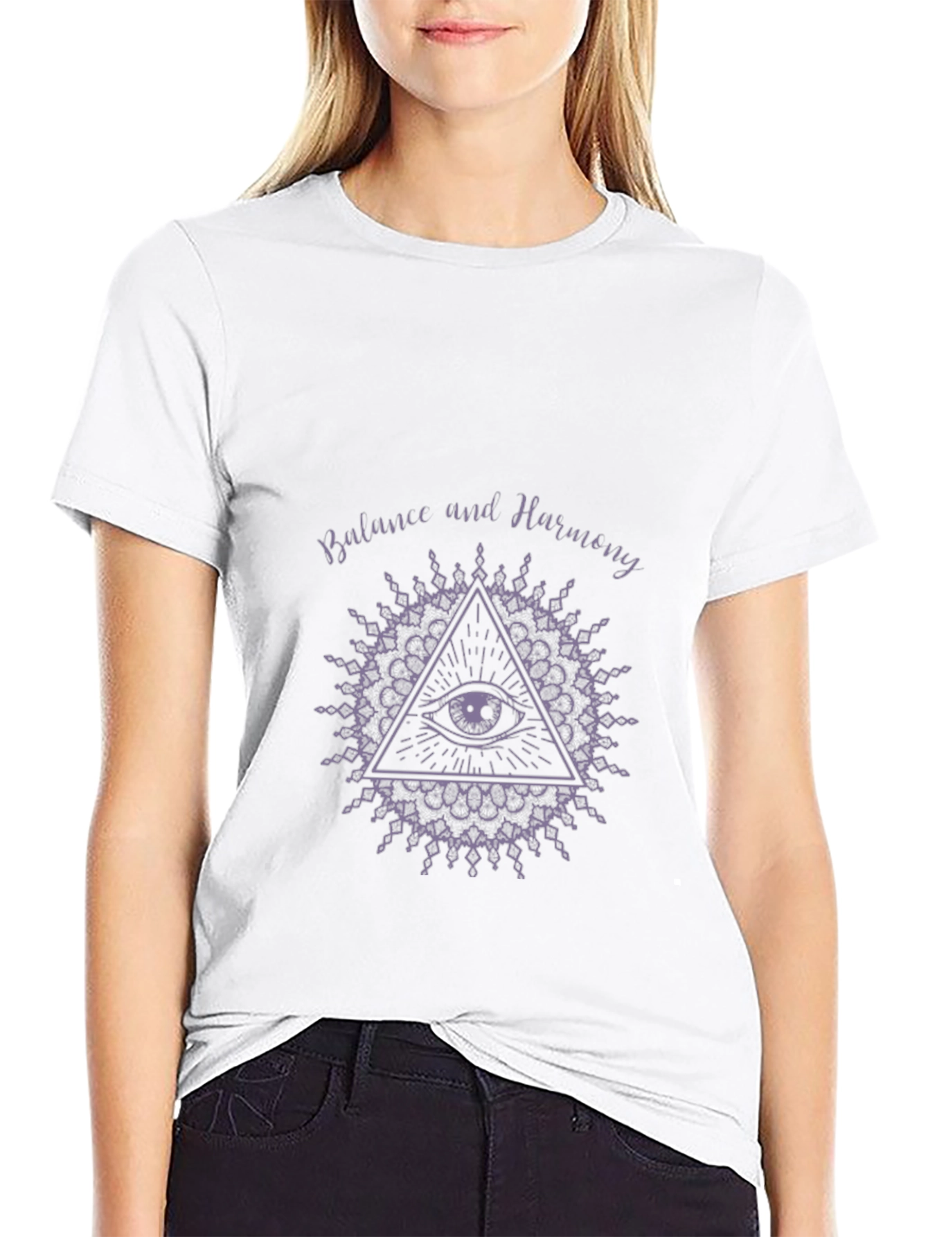Balance and Harmony Graphic Print T-Shirt