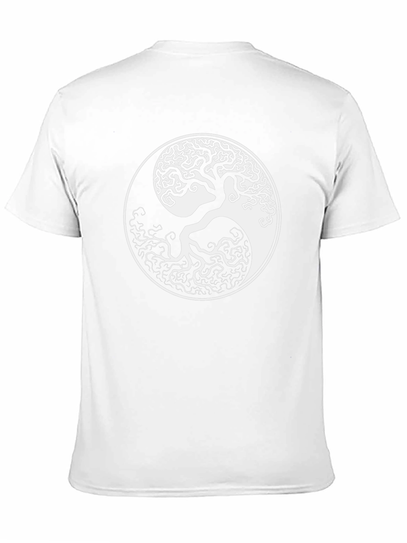 Yin Yang Tree Black T-Shirt - Balance & Harmony