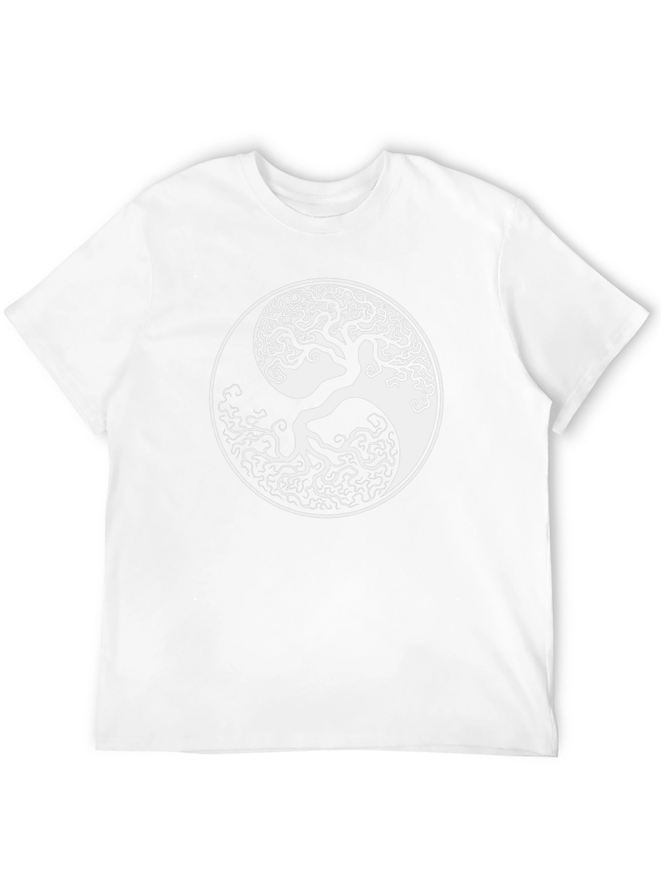 Yin Yang Tree Black T-Shirt - Balance & Harmony