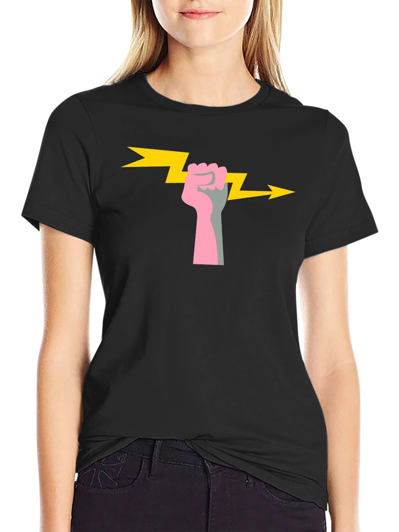 ⚡ Power Fist Graphic T-Shirt - Bold & Stylish