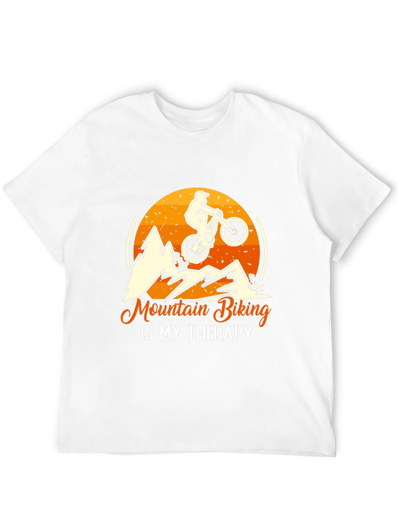Mountain Biking is My Therapy Graphic Tee