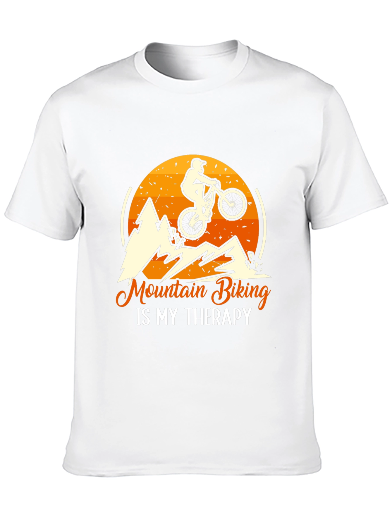 Mountain Biking is My Therapy Graphic Tee