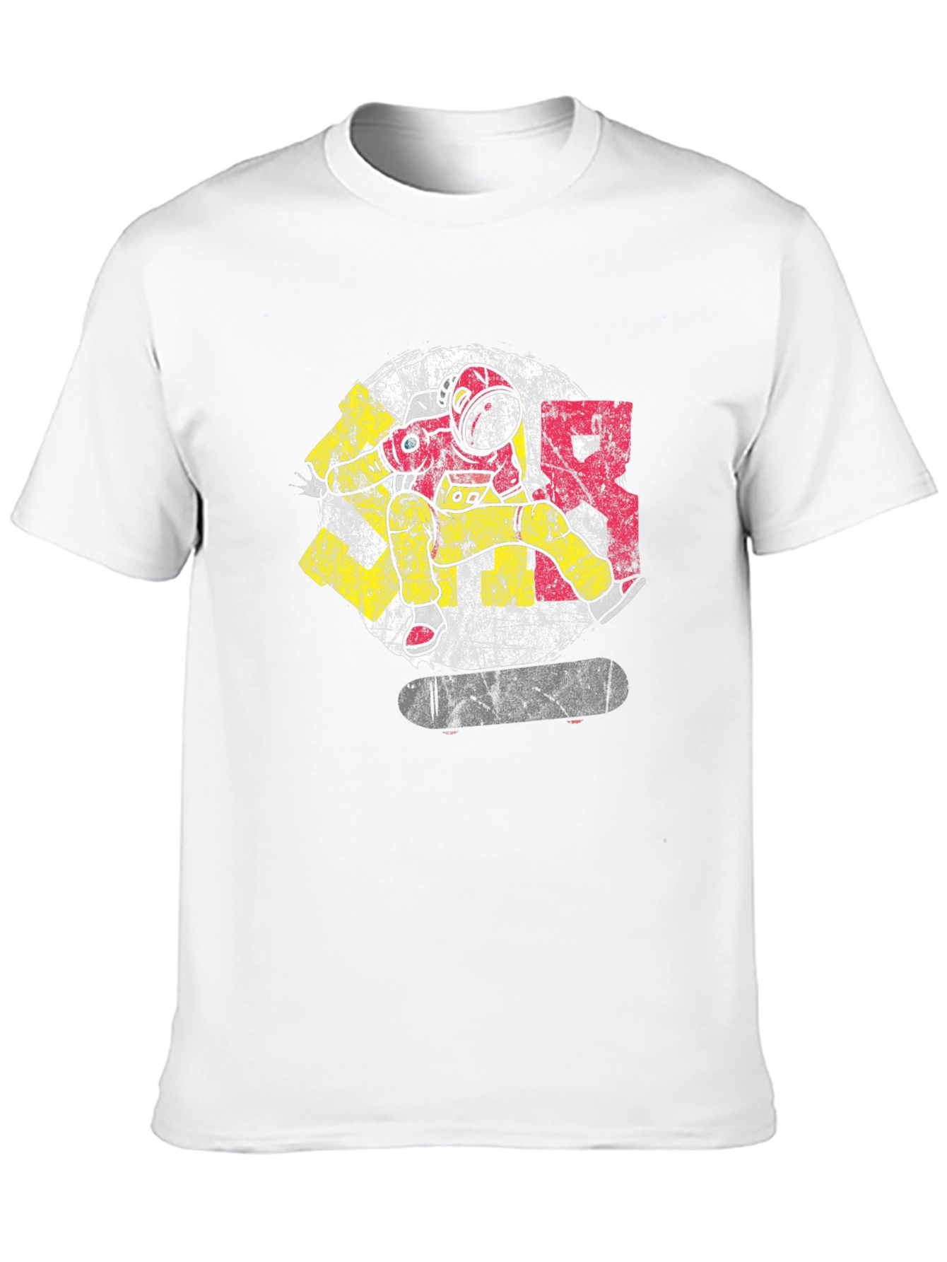 Astronaut Skateboard Graphic Tee - Cool Streetwear