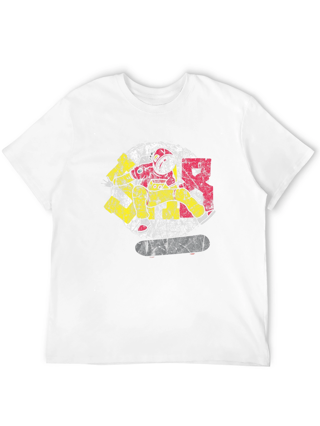 Astronaut Skateboard Graphic Tee - Cool Streetwear