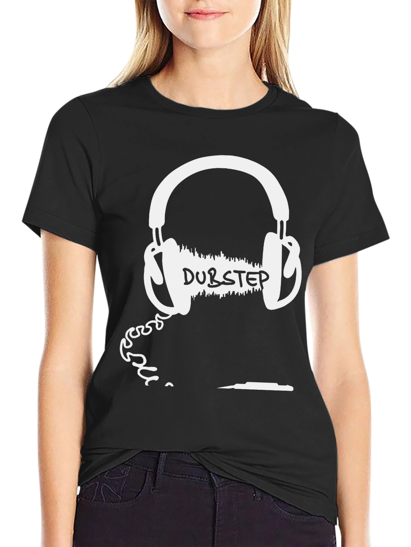 Dubstep Headphones Graphic T-Shirt - Music Lover Tee