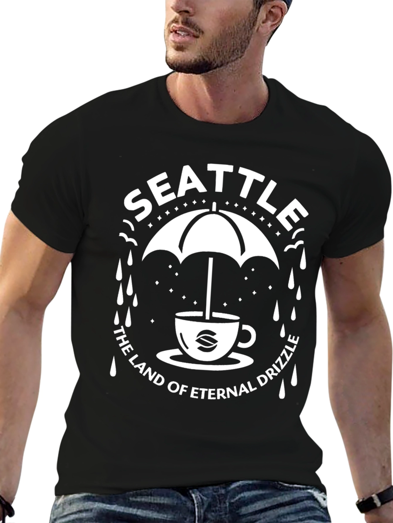 Seattle Eternal Drizzle Graphic T-Shirt