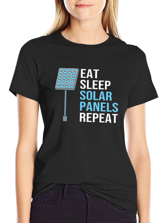 Eat Sleep Solar Panels Repeat T-Shirt